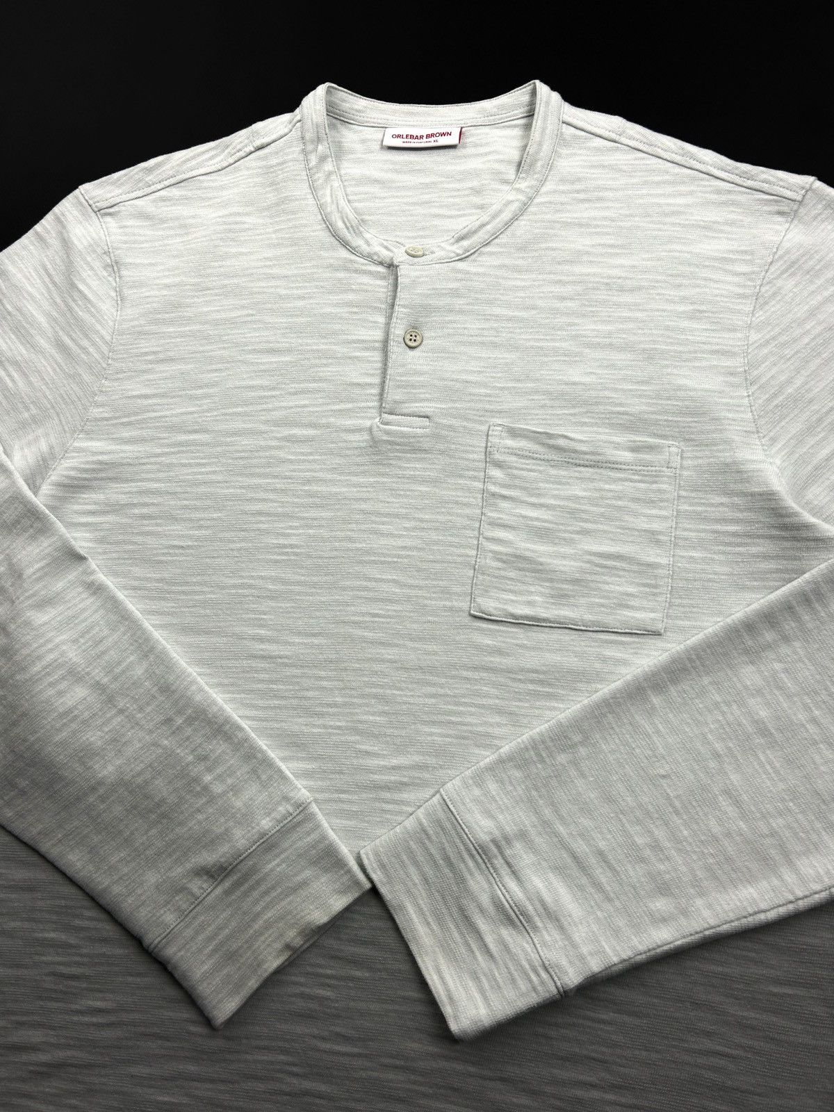 Orlebar Brown Orlebar Brown Button-Up Sweatshirt Grey XL Vintage Designer Size US XL / EU 56 / 4 - 8 Thumbnail