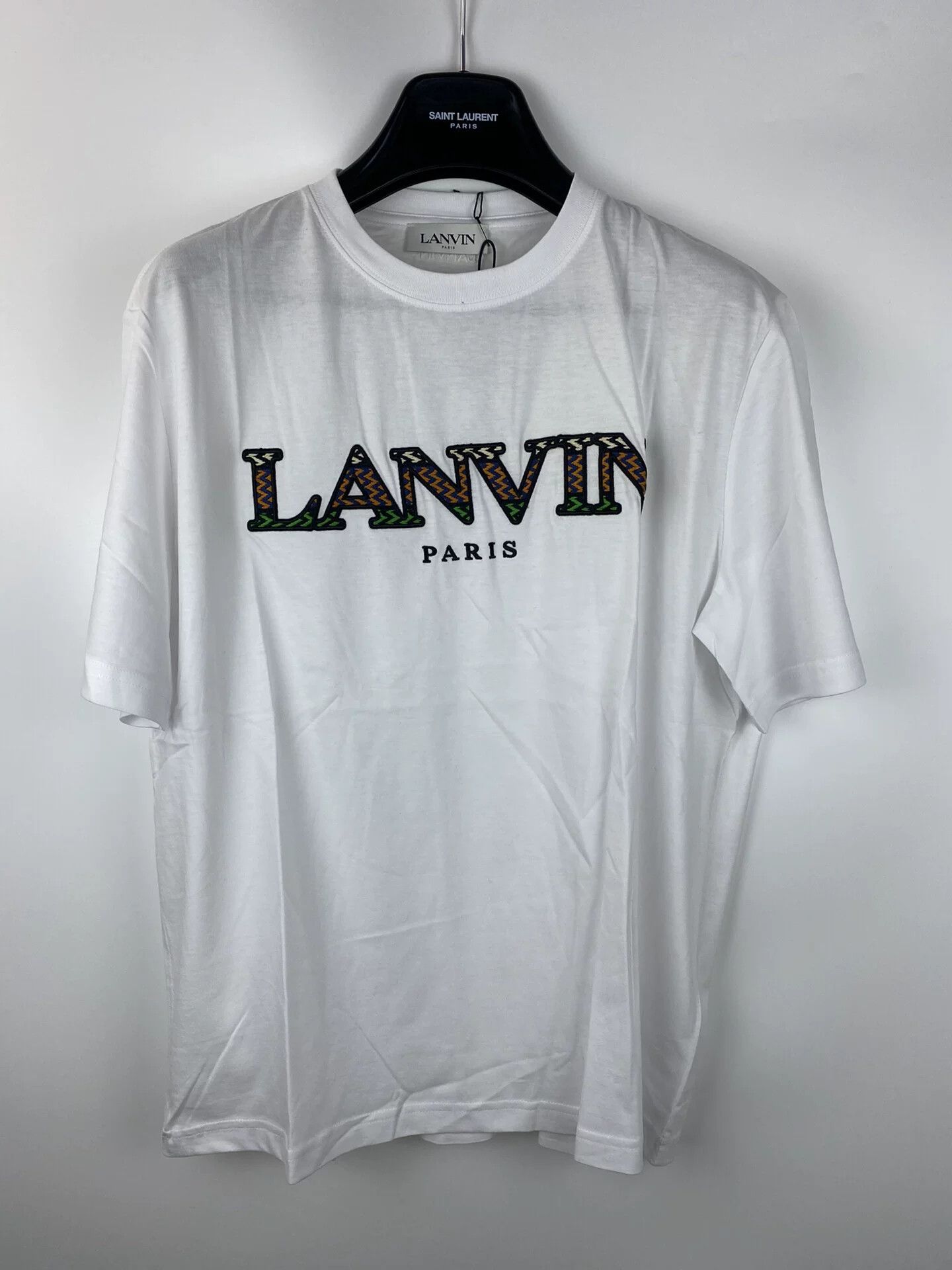 Lanvin Lanvin Logo Embroidered T-Shirt Size L Size US L / EU 52-54 / 3 - 1 Thumbnail