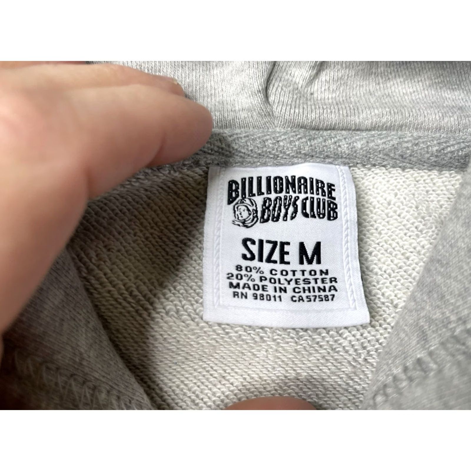 Billionaire Boys Club Billionaire Boys Club BBC Hoodie Mens Medium Gray Heart Mind Body Sweatshirt Size US M / EU 48-50 / 2 - 4 Thumbnail