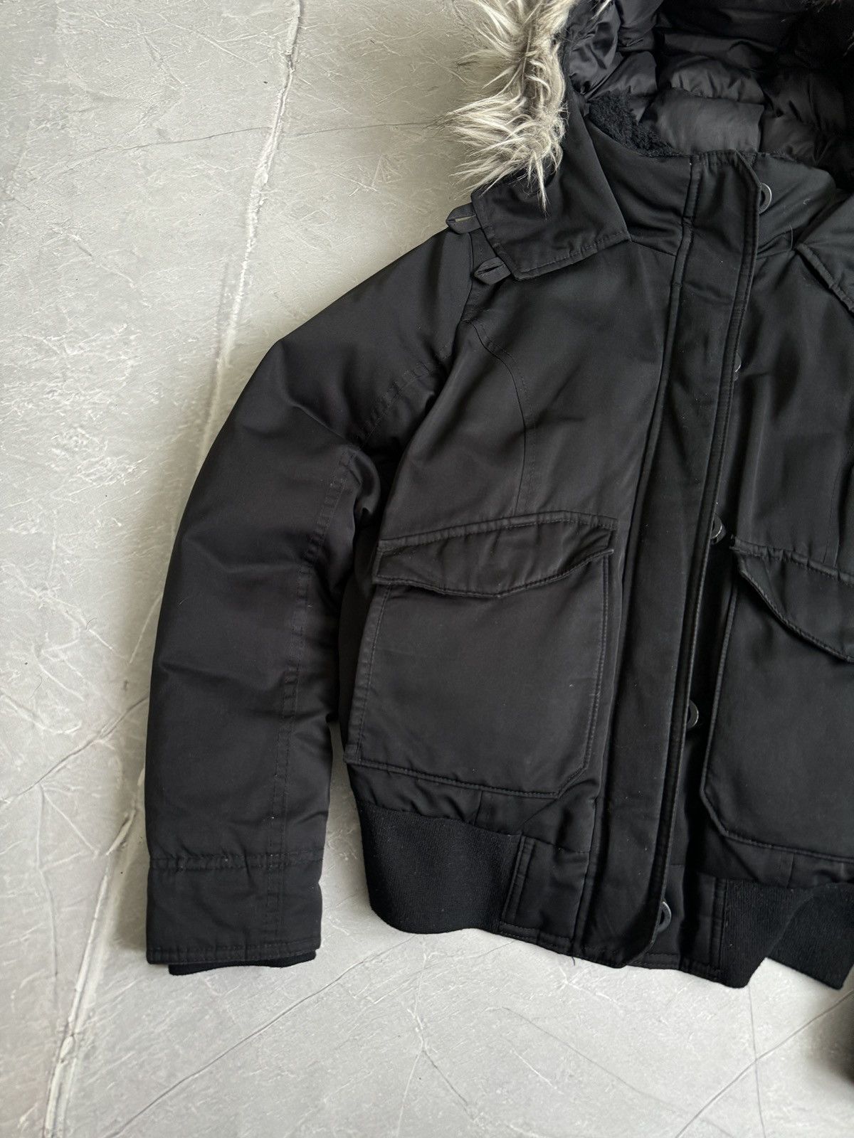Hollister VTG Hollister Fur Hood Bomber Jacket Ifsixwasnine LGB Style Size S / US 4 / IT 40 - 4 Thumbnail