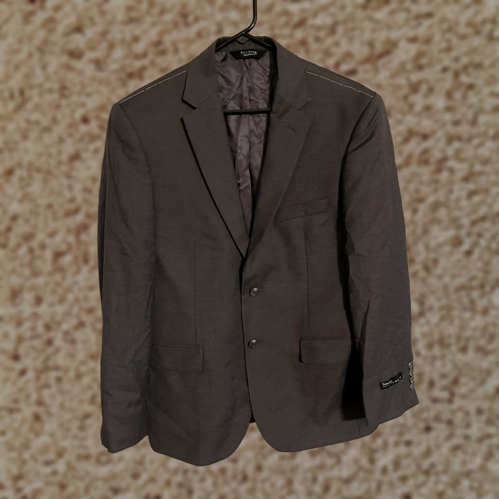Jos. A. Bank VINTAGE Jos A Bank Signature Tailored Fit Dark Gray Coat Jacket Blazer -Men's 42R - New Size 42R - 1 Thumbnail