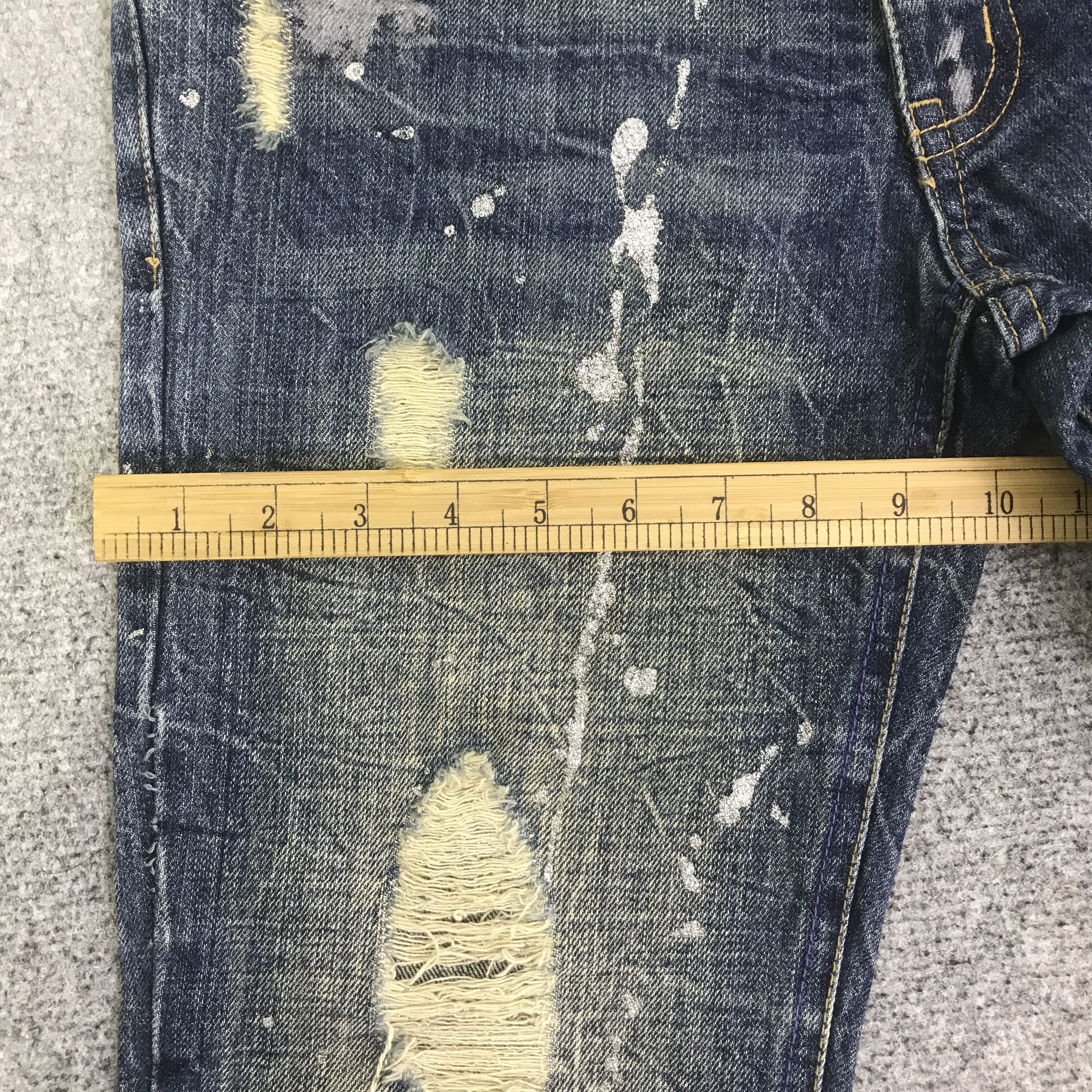 Japanese Brand FLARE MIDAS DISTRESSED BOOTCUT DENIM PANTS K130B16 Size US 29 - 10 Thumbnail