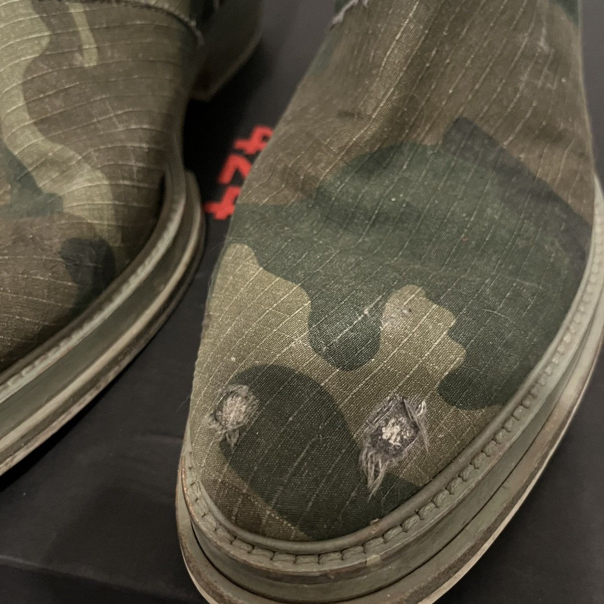 424 424 RIPSTOP CAMO WEST COAST CHELSEA BOOT 46 US 12 RARE Size US 12 / EU 45 - 3 Thumbnail