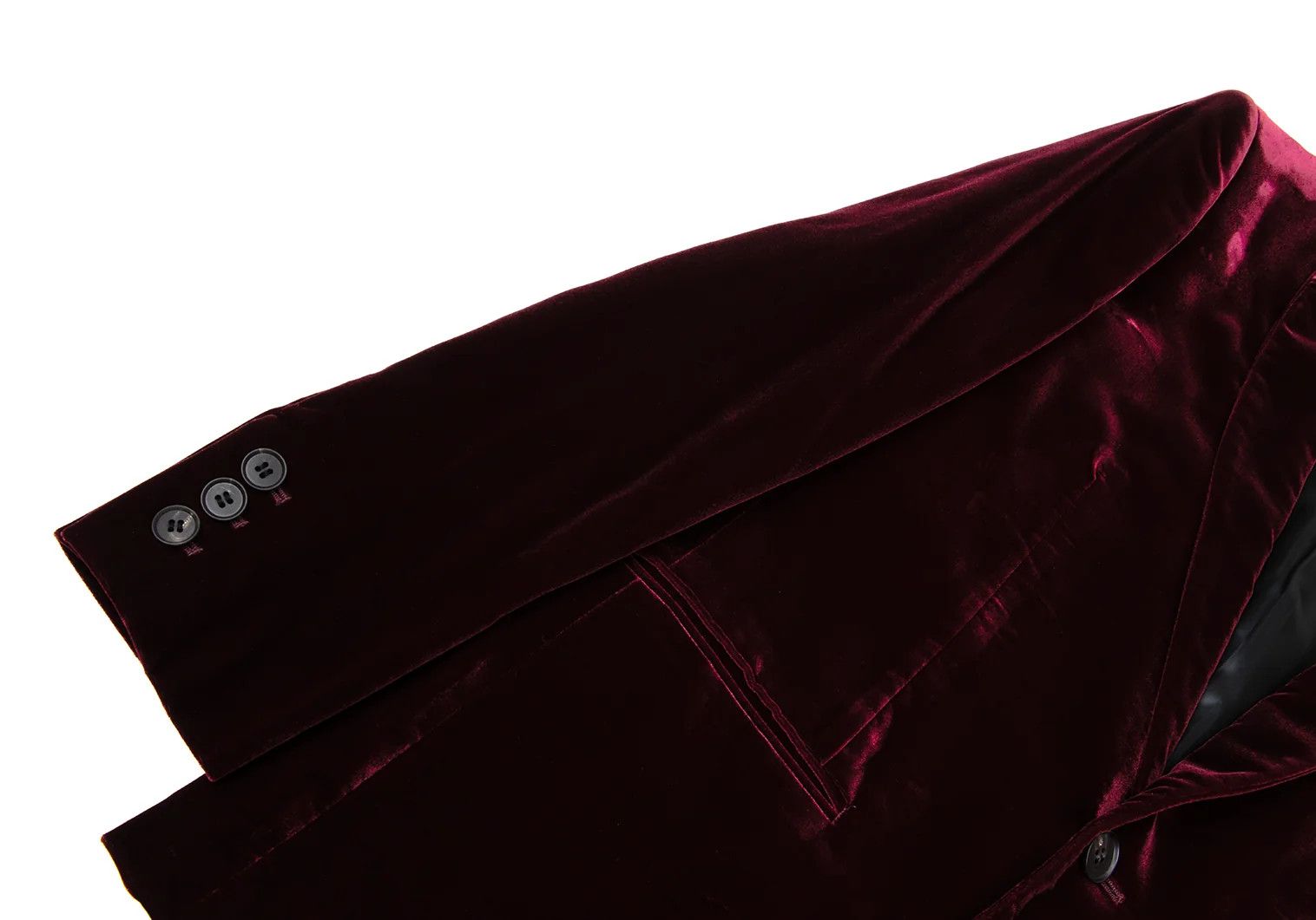 Jean Paul Gaultier Velvet Shawl Collar Jacket in Burdy Size 48 Size US M / EU 48-50 / 2 - 6 Thumbnail