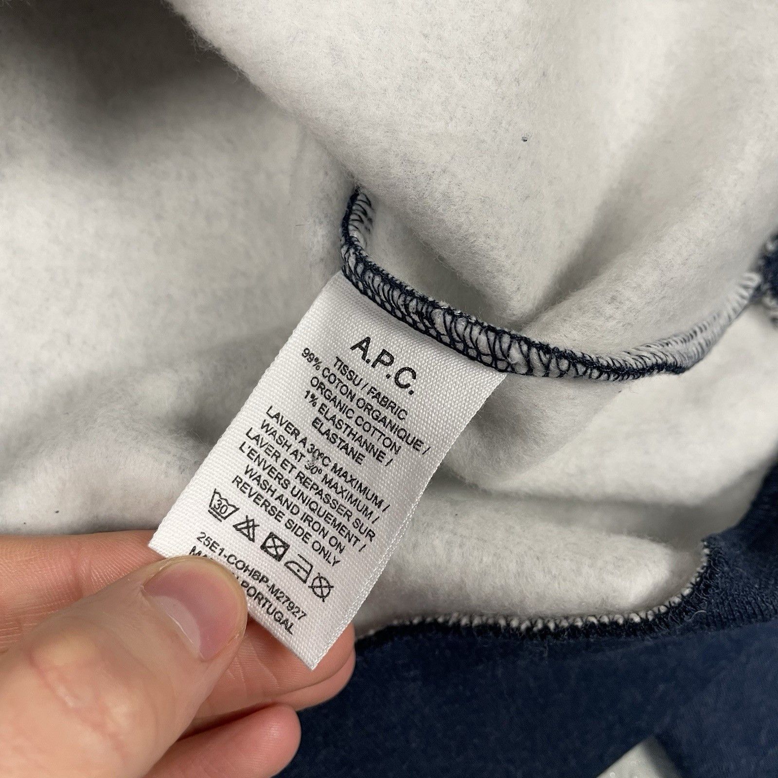 A.P.C. A.P.C. Men’s Sweatshirt Item 001 S Blue Crew Rue Madame Size US S / EU 44-46 / 1 - 4 Thumbnail