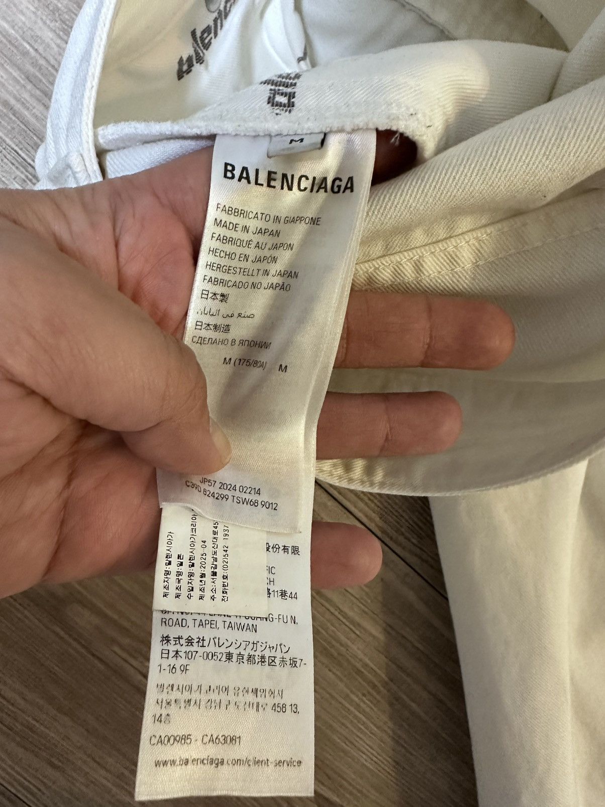Balenciaga Balenciaga White Wide-Leg Denim Jeans / Baggy Fit Size US 32 / EU 48 - 5 Thumbnail