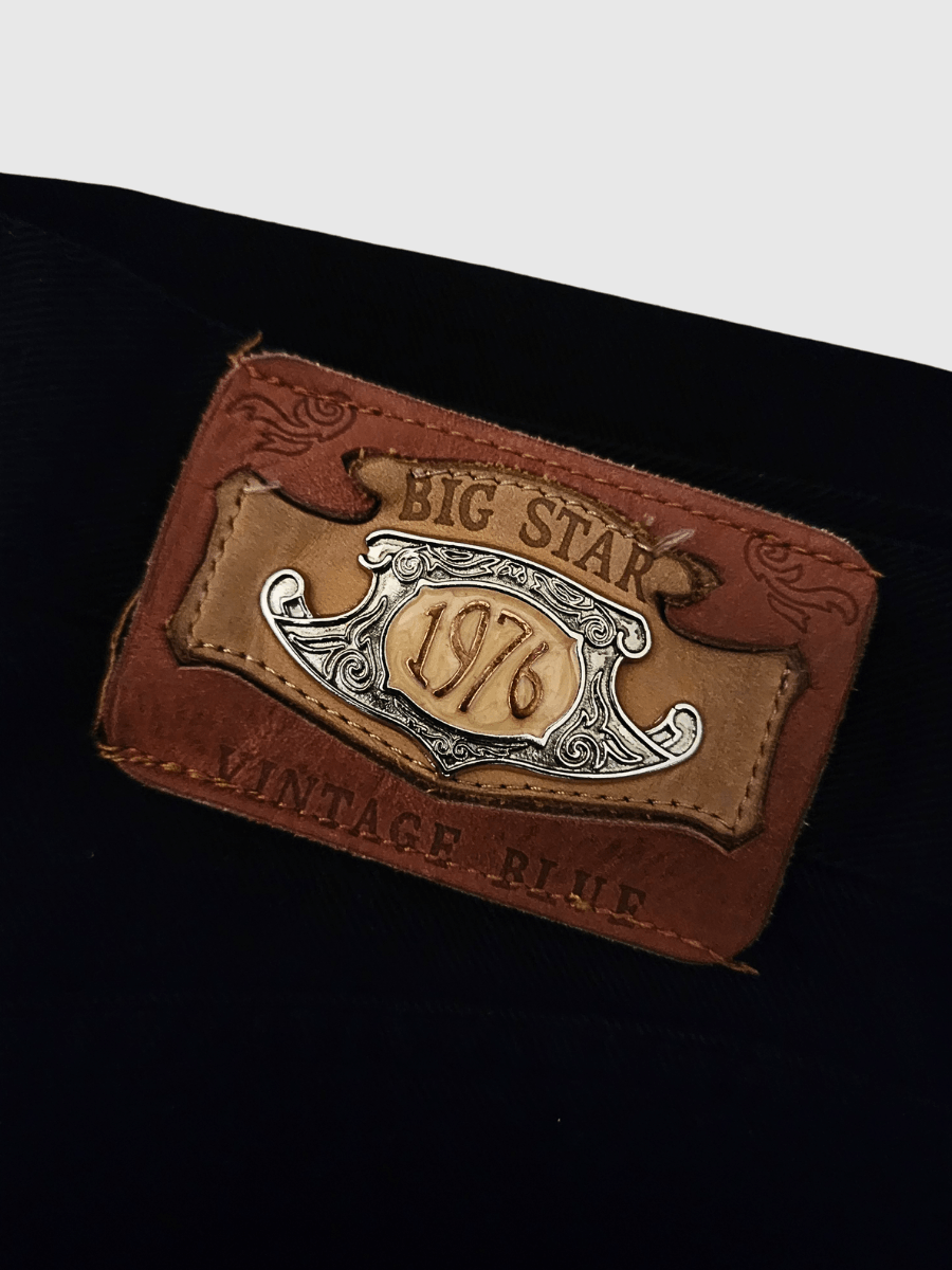 Big Star Vintage x 90s Big Star Digger Vintage Blues Black Denim Size US 38 / EU 54 - 1 Thumbnail