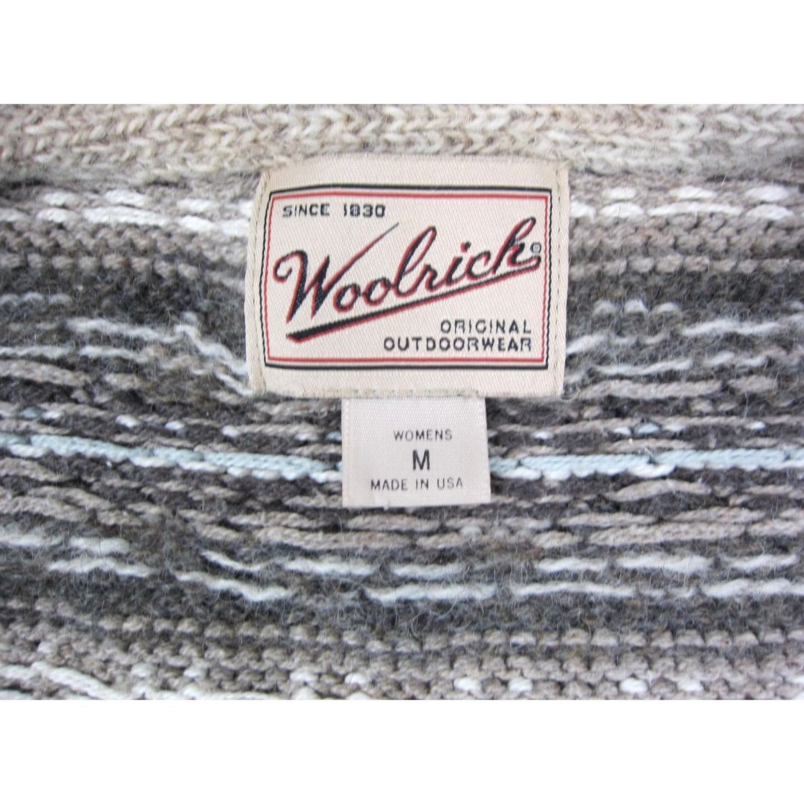 Vintage VINTAGE Woolrich Sweater Cardigan Womens M Beige Fair Isle Full Zip 90s Cozy Woolrich Womens Size M Beige Cardigan Sweater Ladies Mens? Size M / US 6-8 / IT 42-44 - 4 Thumbnail