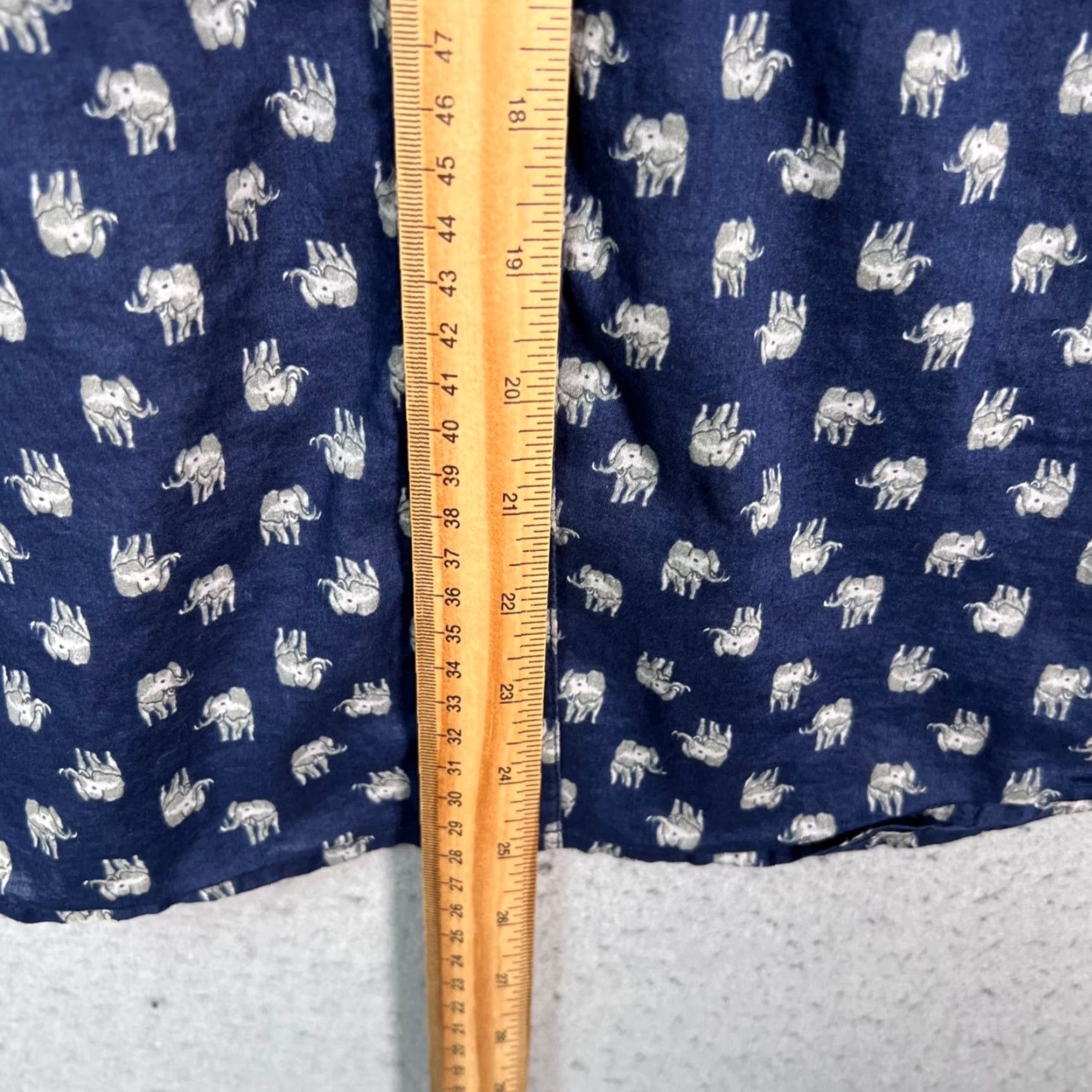Madewell Madewell Button-Up Shirt Navy Blue Long Sleeve Womens Small Size S Cotton Elephant Print Casual Vintage No Size S / US 4 / IT 40 - 7 Thumbnail
