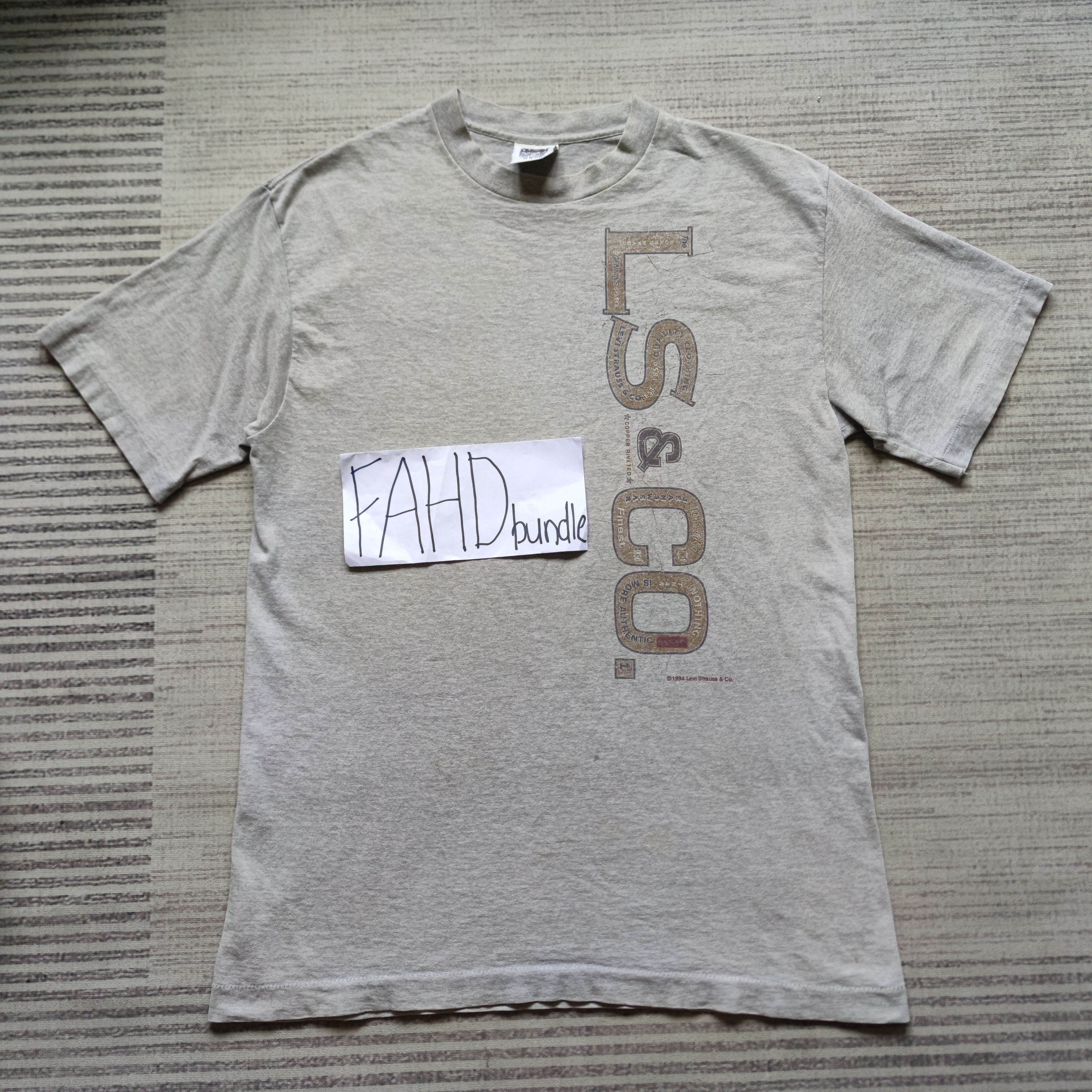 Levi's × Vintage Vintage 1994 Levi's Strauss T Shirt Made in USA Size US M / EU 48-50 / 2 - 1 Thumbnail