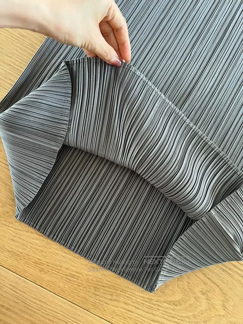 Issey Miyake Issey Miyake Gray Midi Skirt Size 25" / US 0 / IT 36 - 5 Thumbnail