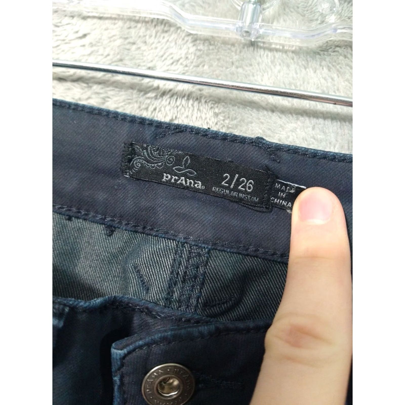 Prana prAna Jeans Womens 2 Skinny Mid Rise Stretch Organic Cotton Navy Blue Oday Denim 29 in Inseam 5-Pocket Womens Size 26" / US 2 / IT 38 - 7 Thumbnail