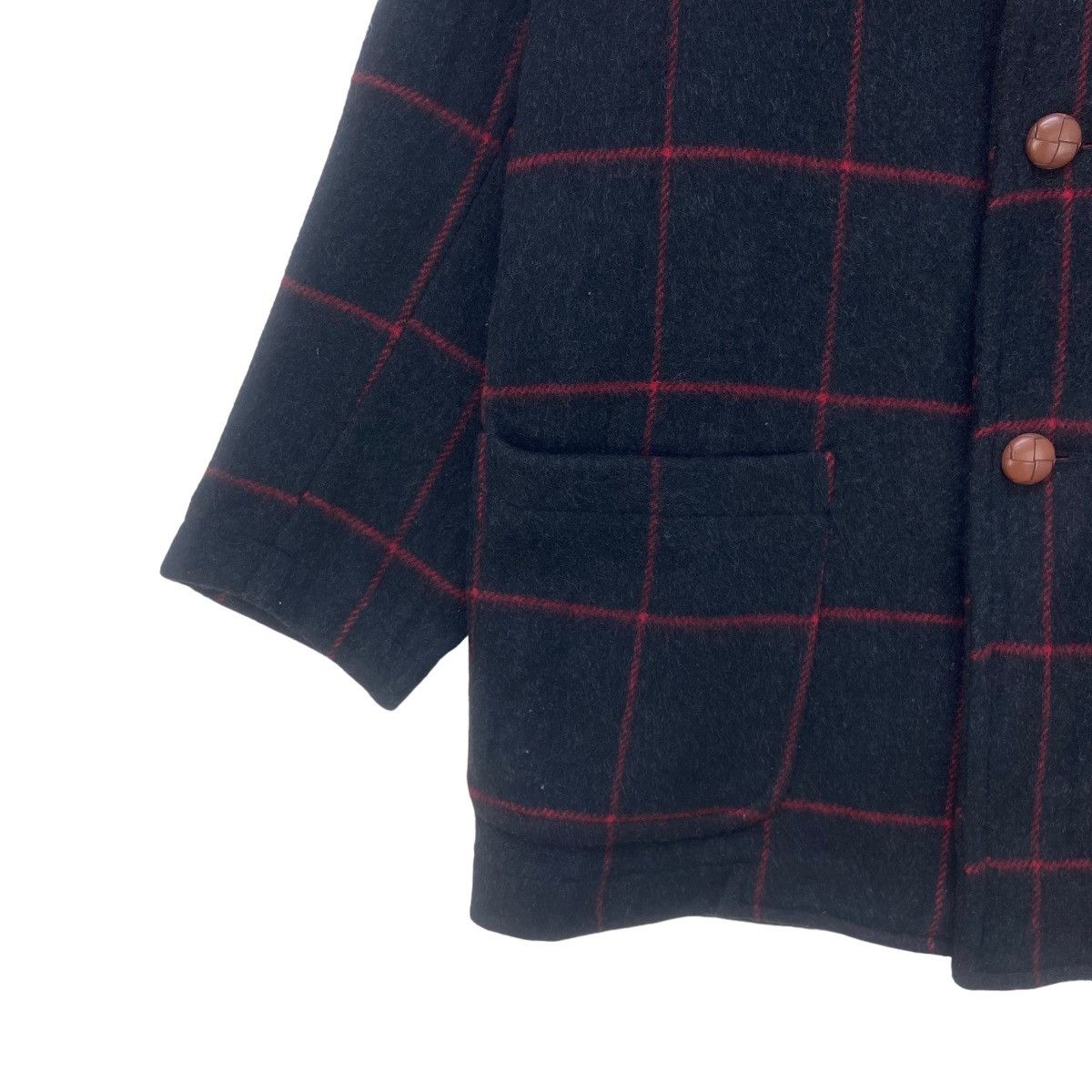 Original Montgomery Made in England Montgomery Checkered Wool Heavy Coat Size US M / EU 48-50 / 2 - 7 Thumbnail