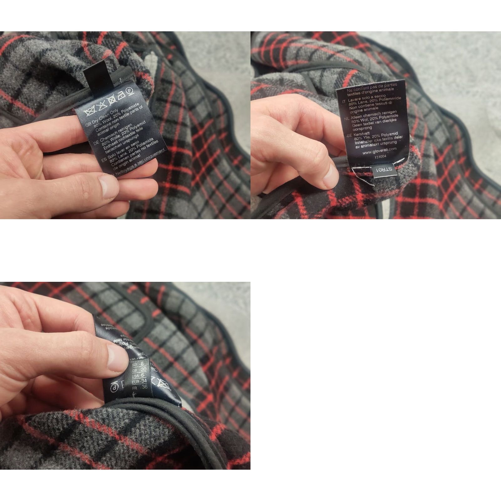 Gloverall VINTAGE Gloverall Duffle Coats Gray Wool Button Hooded Women's Short Jacket Size 28" / US 6 / IT 42 - 10 Thumbnail