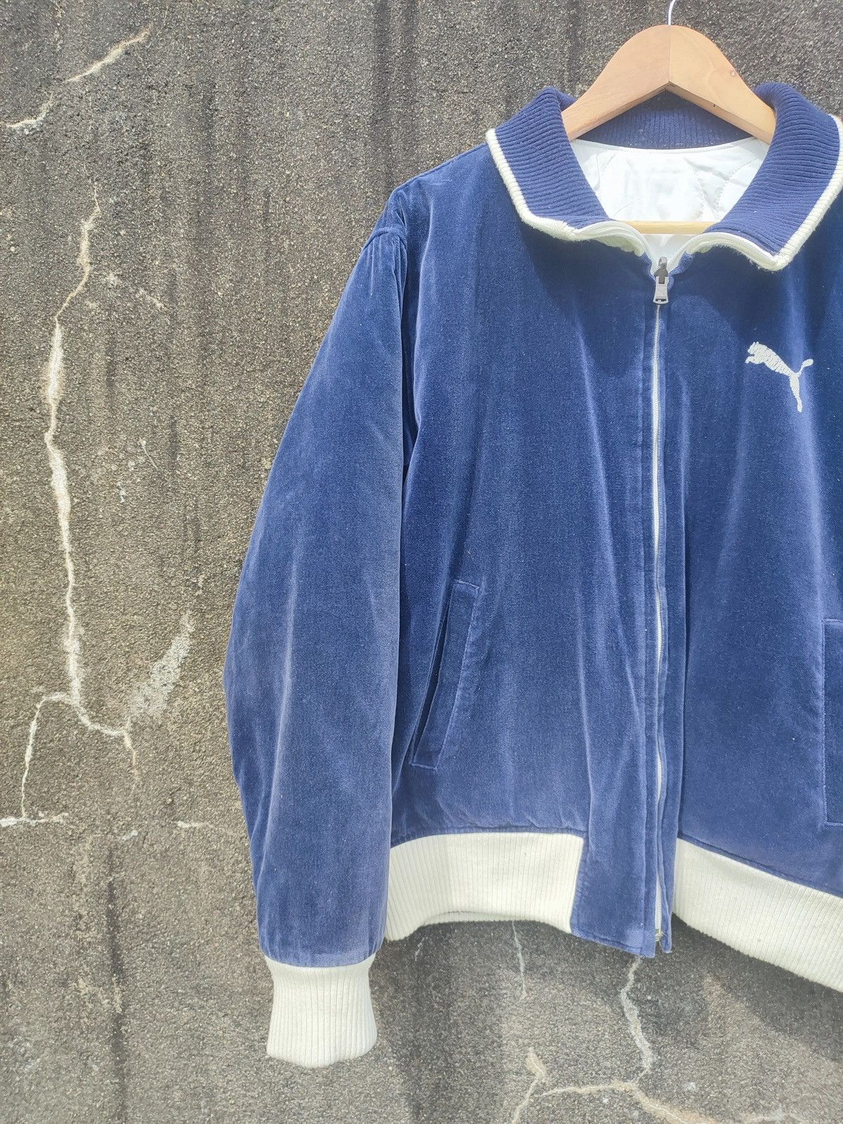Puma × Vintage Vintage Puma Japan Reversible Velour Quilted Bomber Jacket Size US M / EU 48-50 / 2 - 3 Thumbnail