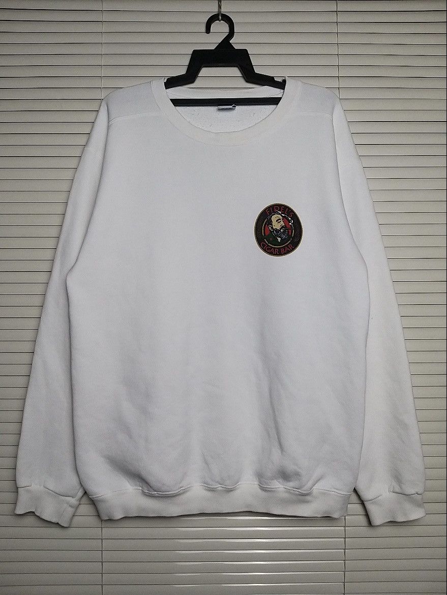 Vintage RARE🔥VINTAGE 90'S CRAZY SHIRTS FIDEL'S CIGAR BAR SWEATSHIRT Size US L / EU 52-54 / 3 - 2 Thumbnail