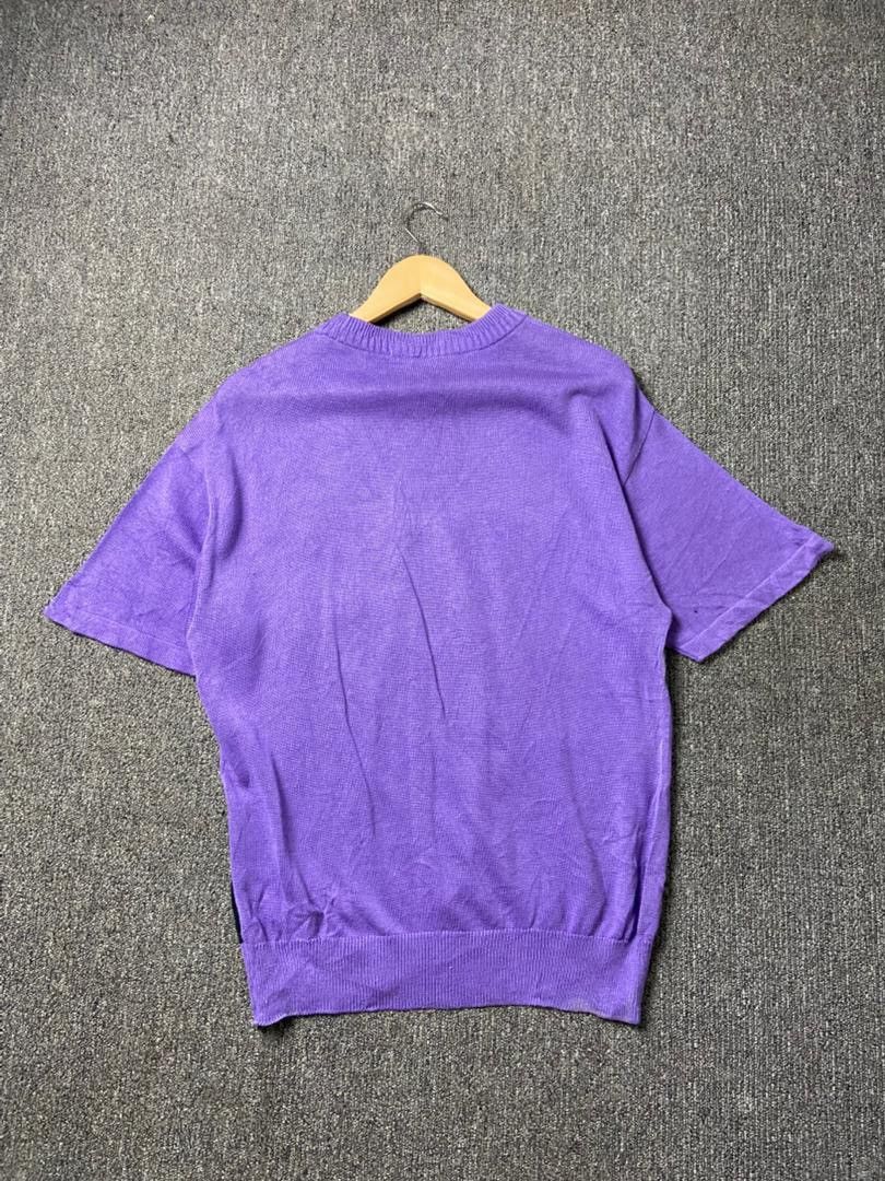 Japanese Brand Gran Signore Embroidered Short Sleeve Knitwear (191) Size US S / EU 44-46 / 1 - 2 Thumbnail