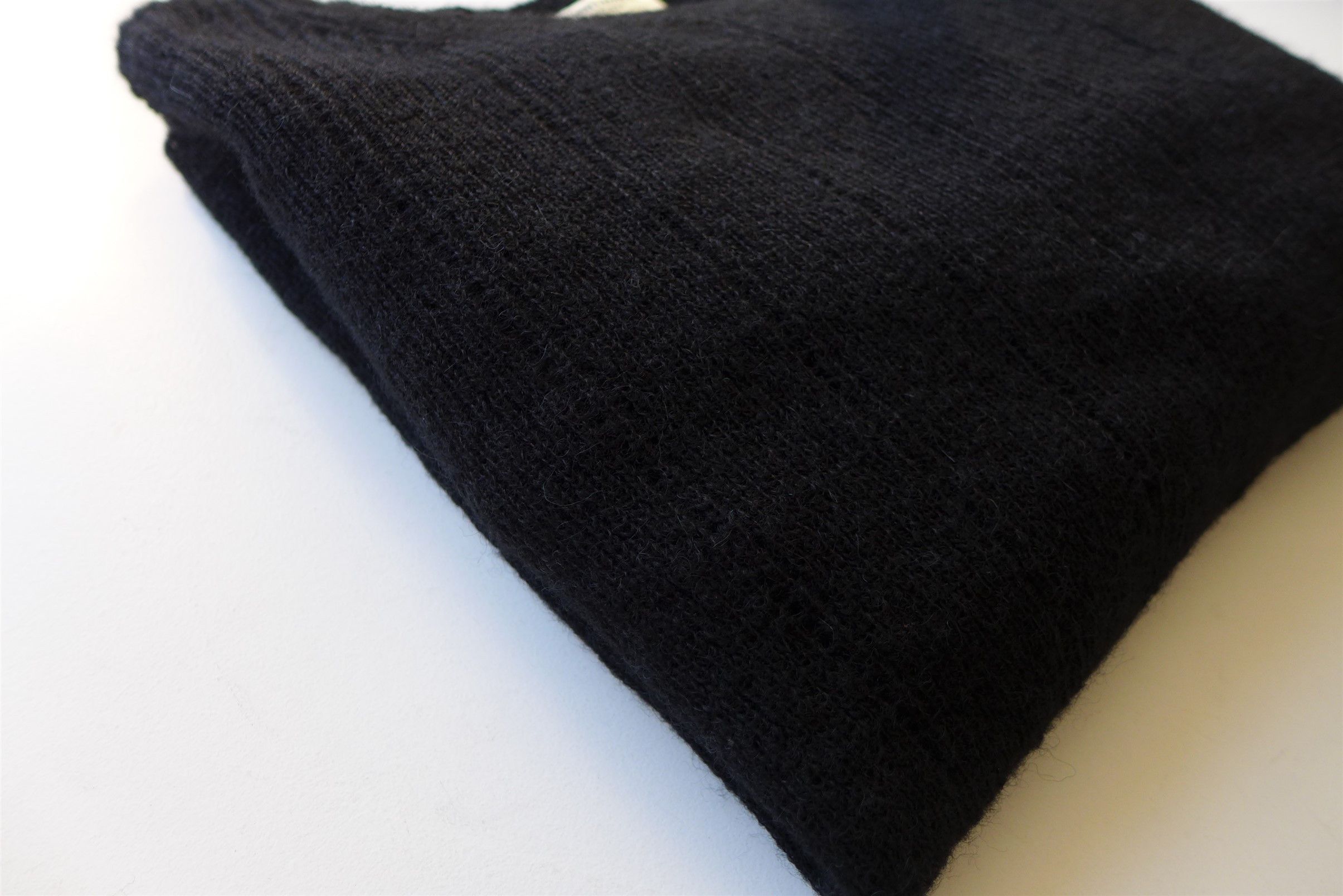 Saint Laurent Paris Saint Laurent Openwork Knit Sweater -- Black Alpaca Size US L / EU 52-54 / 3 - 12 Thumbnail