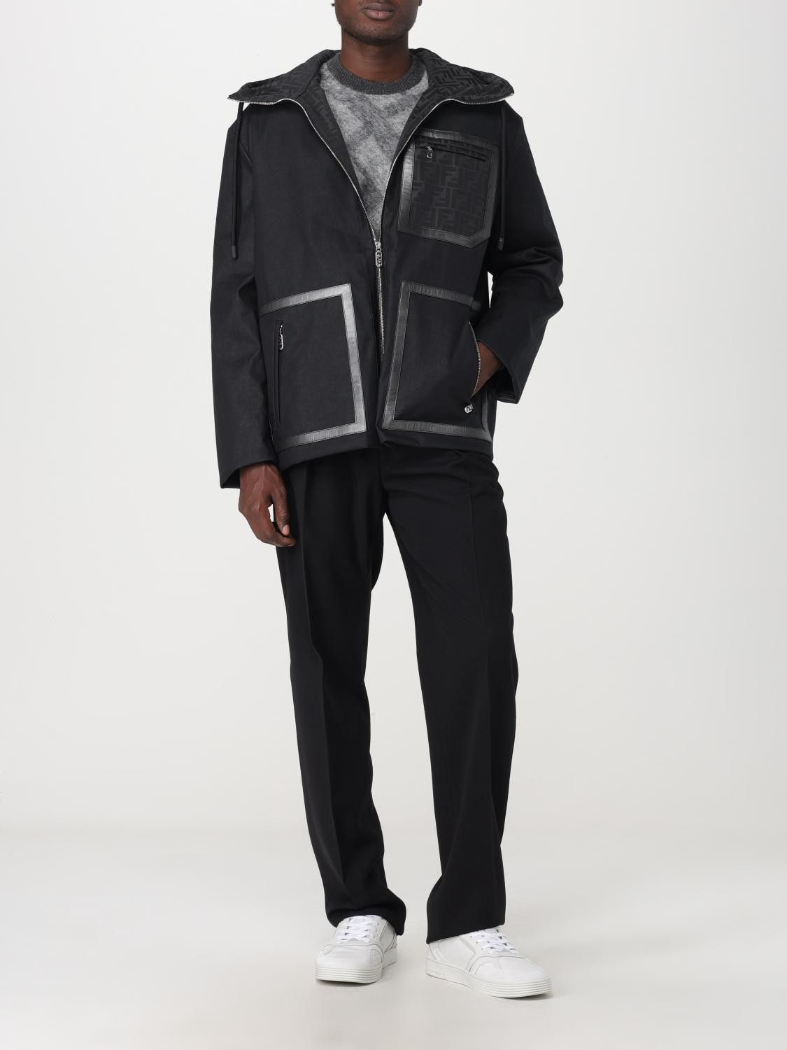 Fendi FENDI black high collar Mackintosh parka jacket 3XL Size US XXL / EU 58 / 5 - 1 Thumbnail