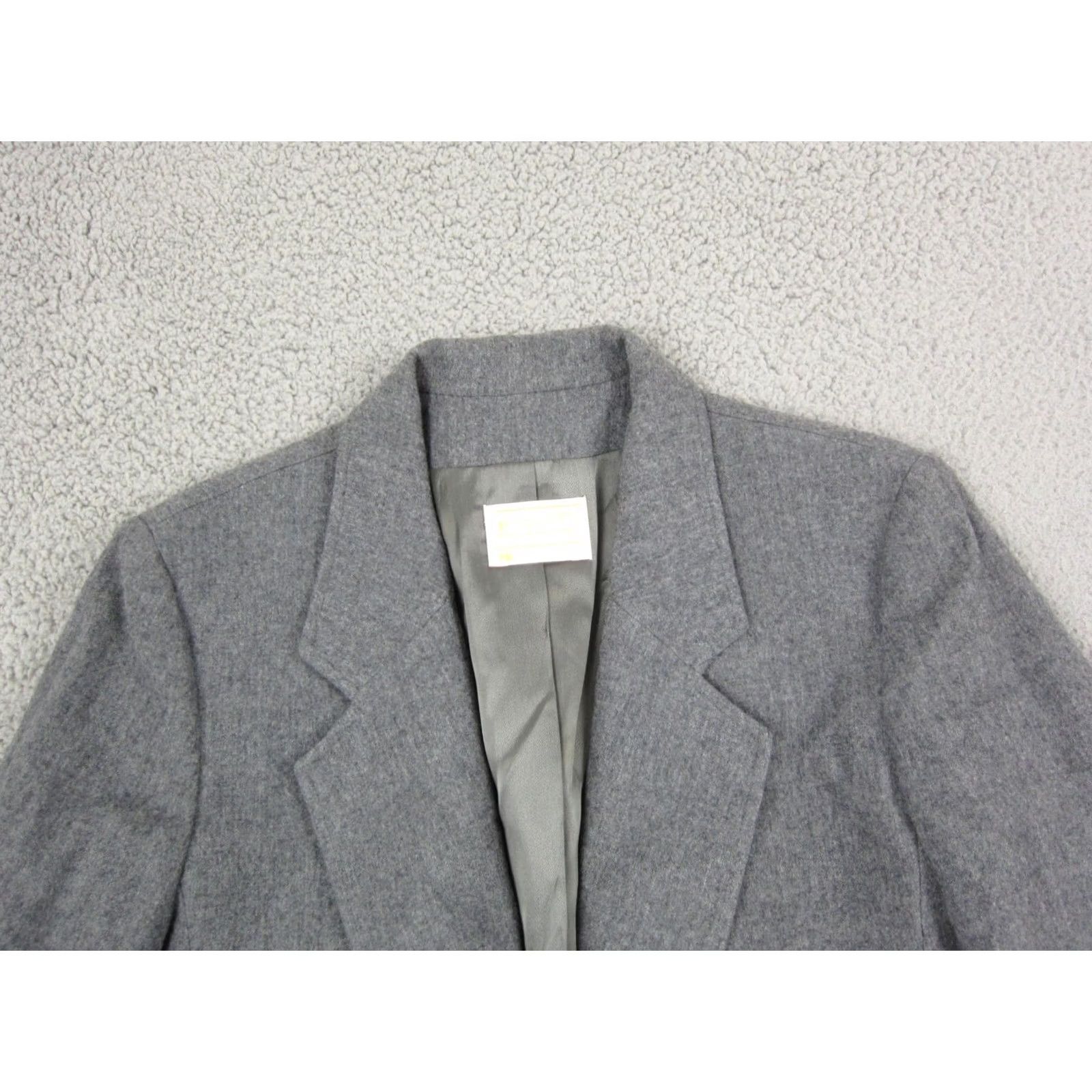 Pendleton VINTAGE Pendleton Jacket Womens 12 Gray True Size Wool 60s Ladies Blazer Size XL / US 12-14 / IT 48-50 - 2 Thumbnail