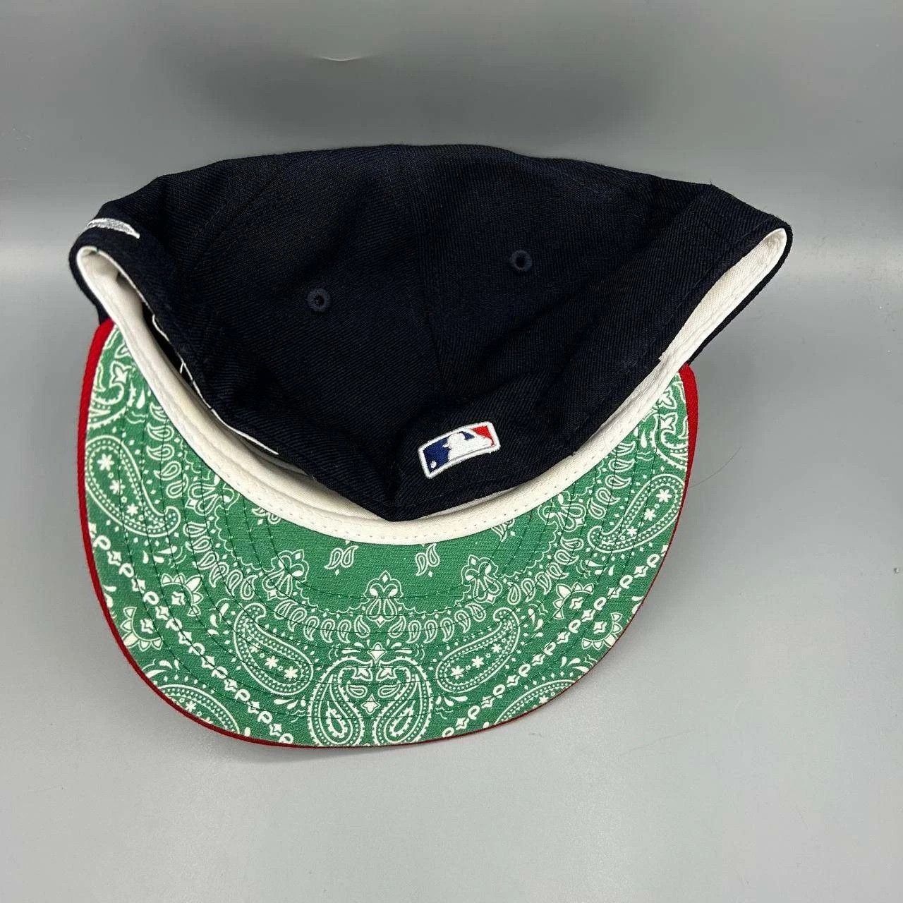 New Era Atlanta Braves Hat Men 7 3/8 Paisley MLB Fitted Cap Wool Size ONE SIZE - 6 Thumbnail