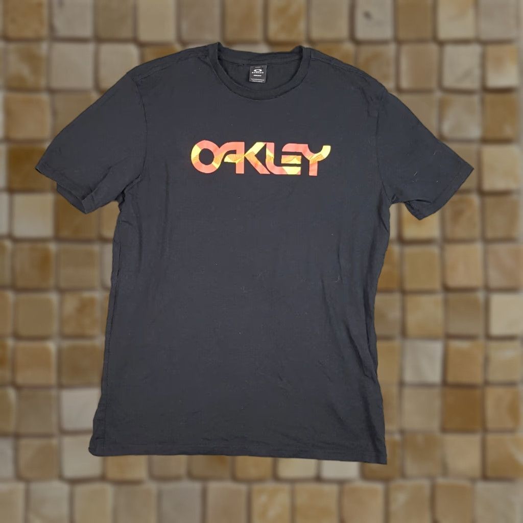 Oakley VINTAGE Oakley Black Outdoor Athletic Hiking T-Shirt Large 90s Y2K Mens Size US L / EU 52-54 / 3 - 1 Thumbnail