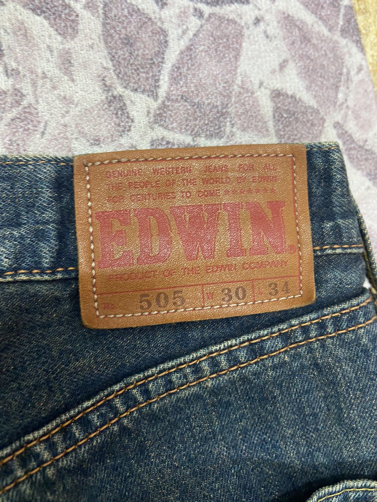 Edwin × Vintage VINTAGE EDWIN DENIM 505 SELVAGE Size US 30 / EU 46 - 15 Thumbnail