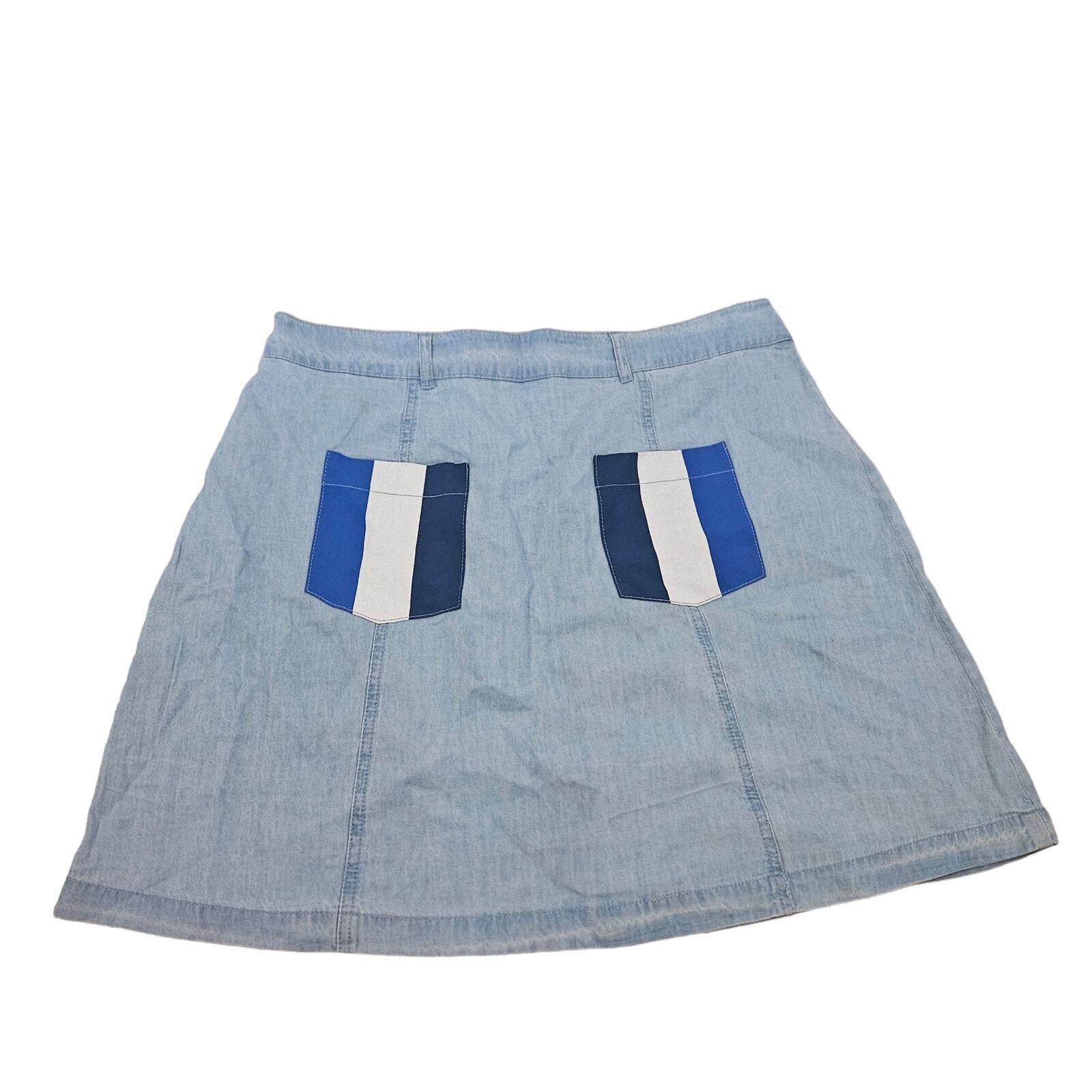 Disney Disney Women's Denim Skirt Mickey and Minnie Size Large Size 36" / US 14 / IT 50 - 2 Thumbnail