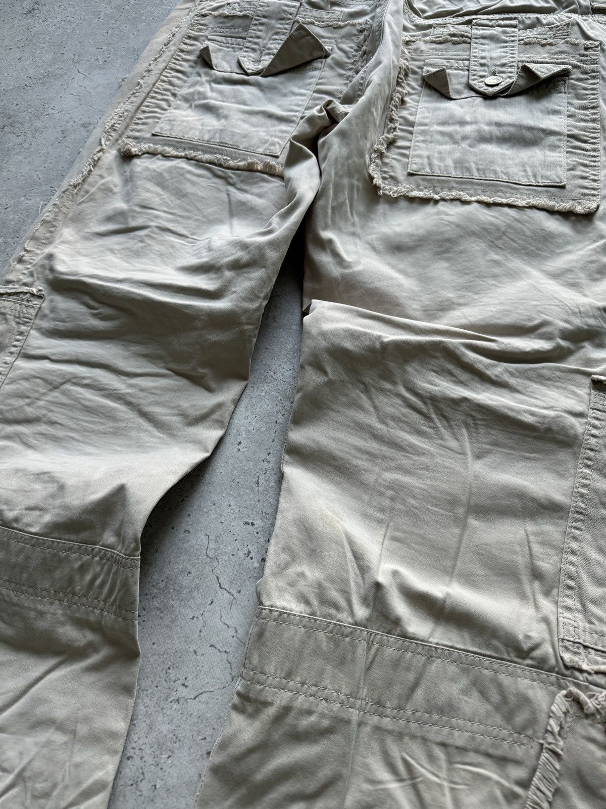 Dolce & Gabbana 🔥 Dolce&Gabbana Archive 00s PatchWork Distressed Pants Size US 34 / EU 50 - 10 Thumbnail