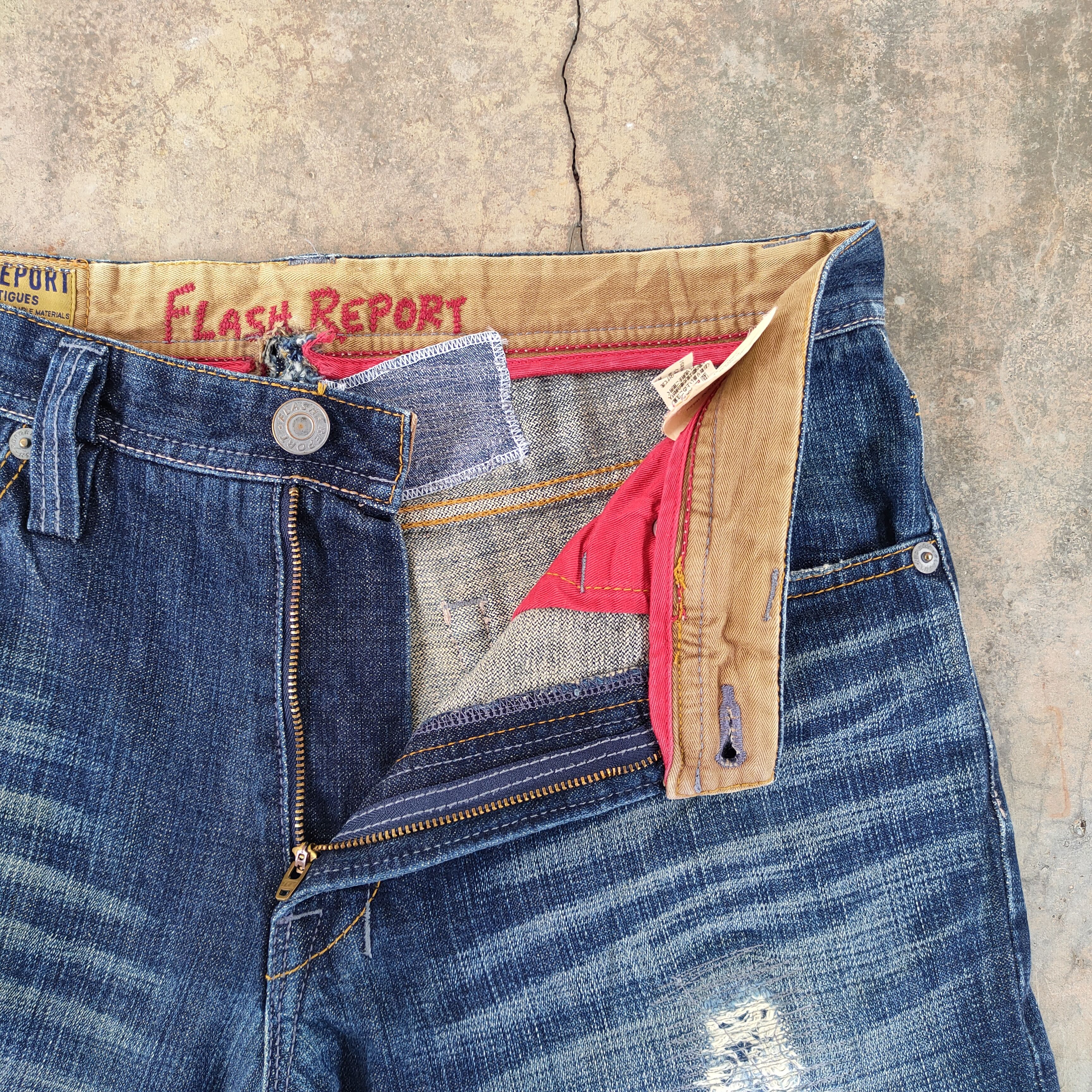 Japanese Brand VINTAGE FLASH REPORT BOOTCUT FLARE JEANS DENIM PANTS Size US 33 - 6 Thumbnail