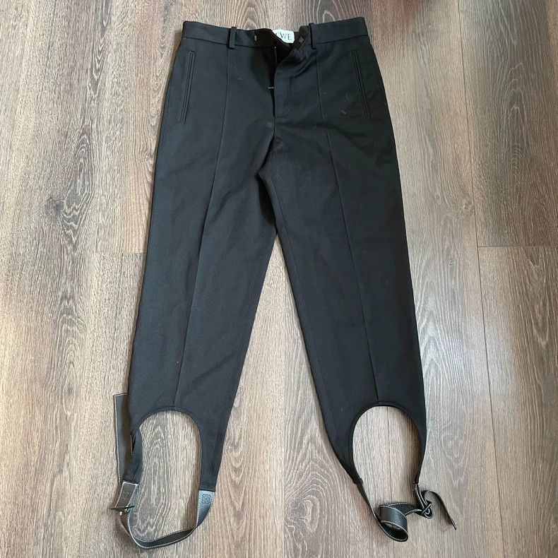 Loewe LOEWE Black Denim Stirrup Jeans - dmc Size US 32 / EU 48 - 1 Thumbnail