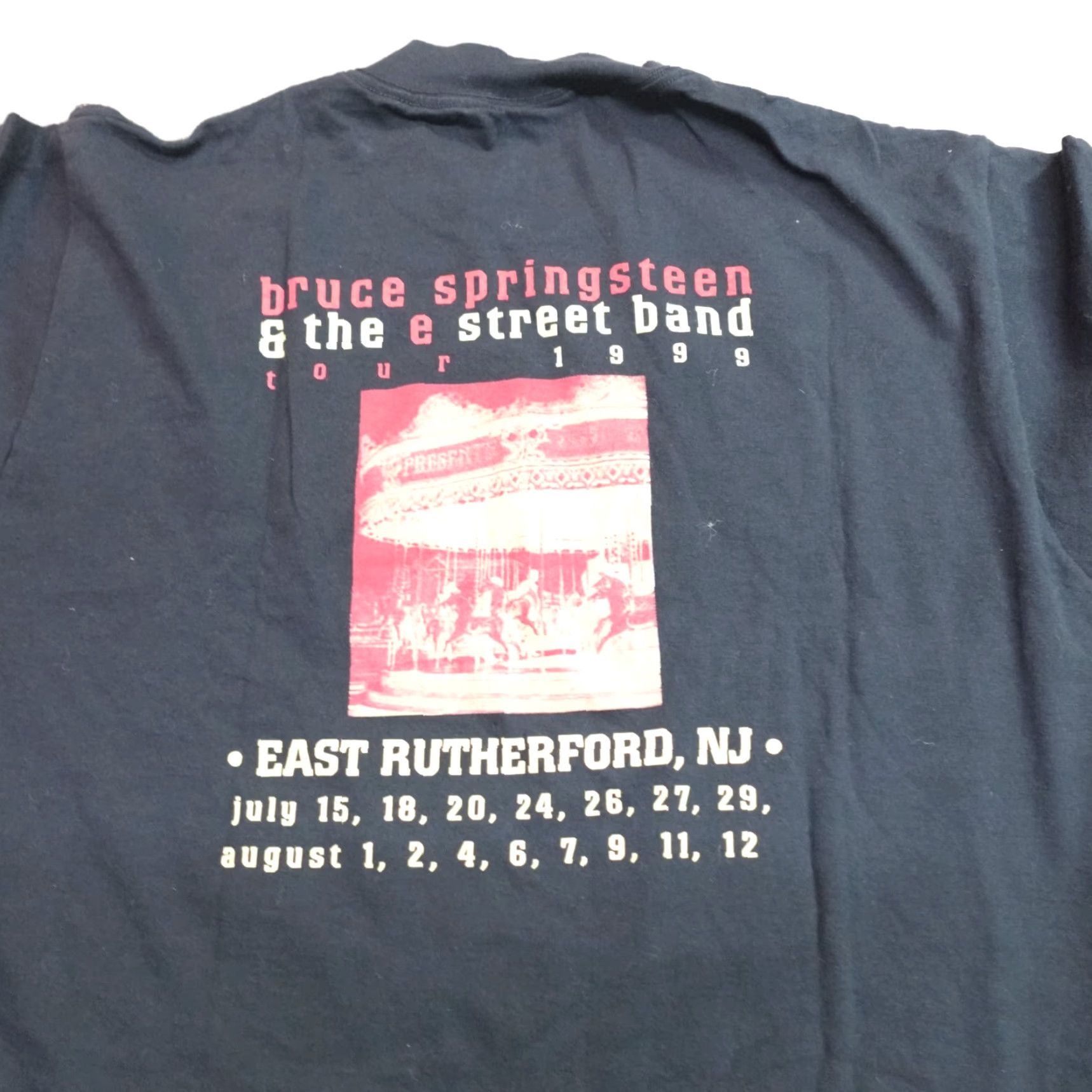 Vintage VINTAGE Bruce Springsteen Shirt L Black 1999 Tour Double Sided E Street Band Shirt Men Regular Cotton Jersey Crew Neck Short Sleeve Size US L / EU 52-54 / 3 - 8 Thumbnail