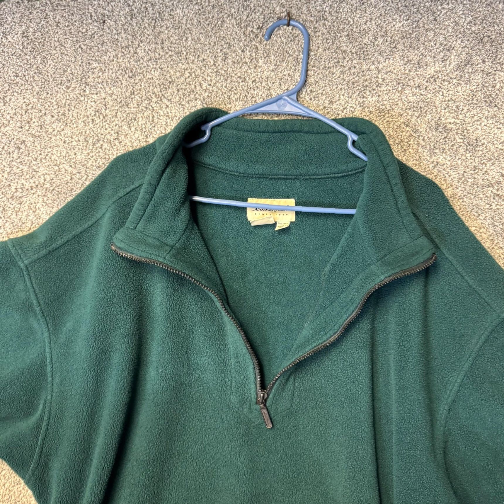 Eddie Bauer VINTAGE Eddie Bauer Sweater XL Tall Polartec Quarter Zip Fleece Green Men"} Size US XL / EU 56 / 4 - 7 Thumbnail