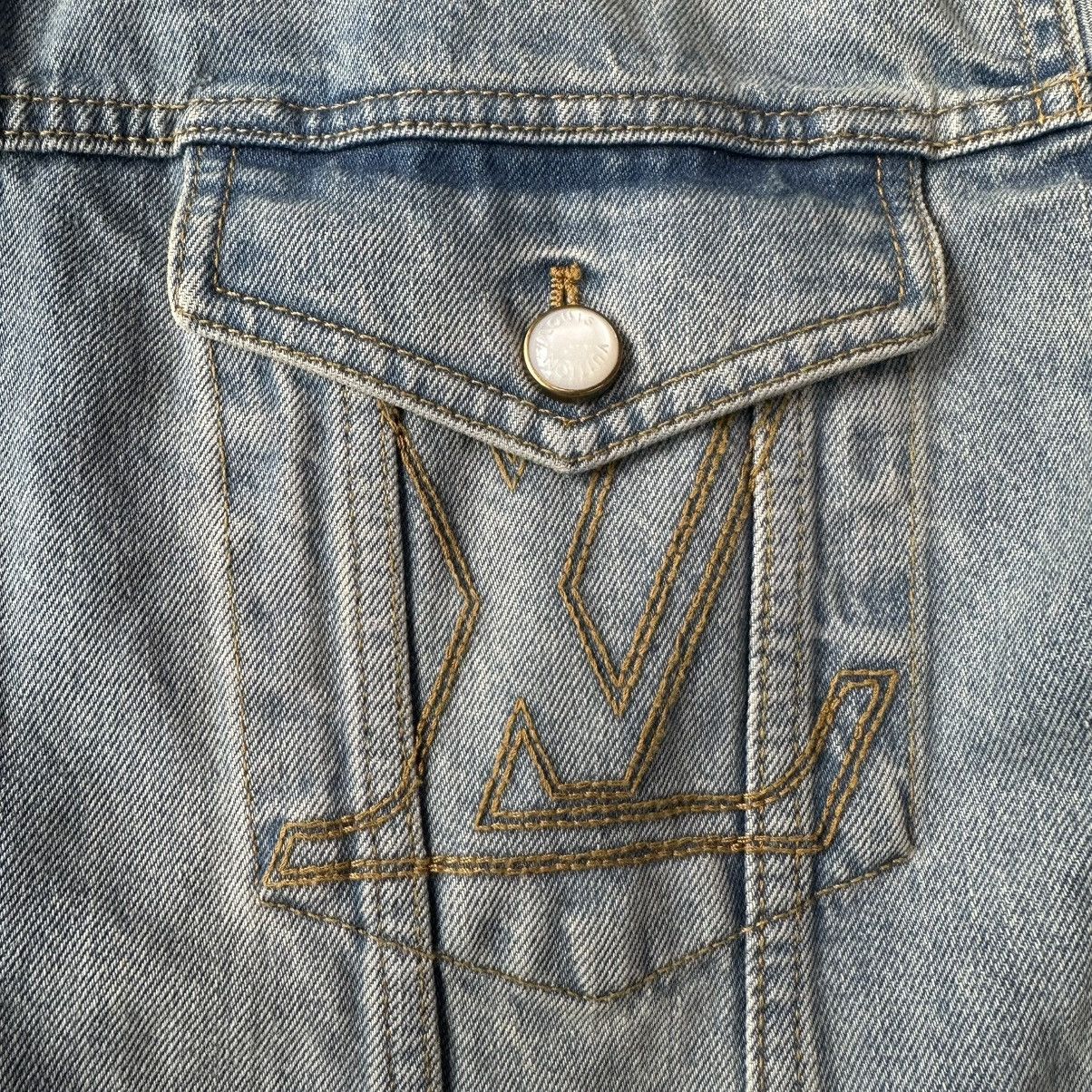 Louis Vuitton LOUIS VUITTON EMBROIDERED TRUCKER DENIM JACKET Size US XXL / EU 58 / 5 - 7 Thumbnail
