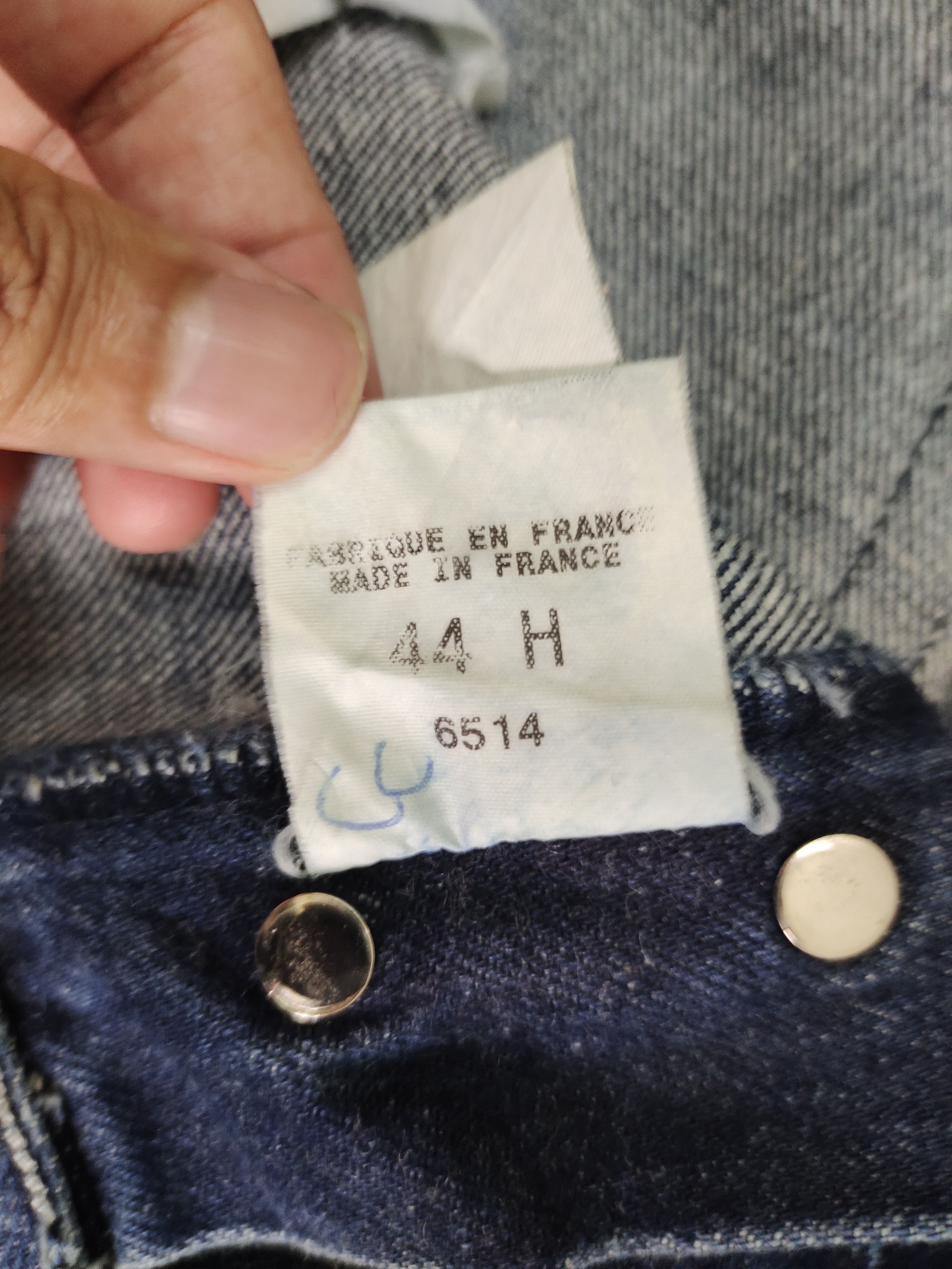 agnes b. Vintage 90s Agnes B. Homme Clawmark Faded Denim Jeans Size US 34 / EU 50 - 22 Thumbnail