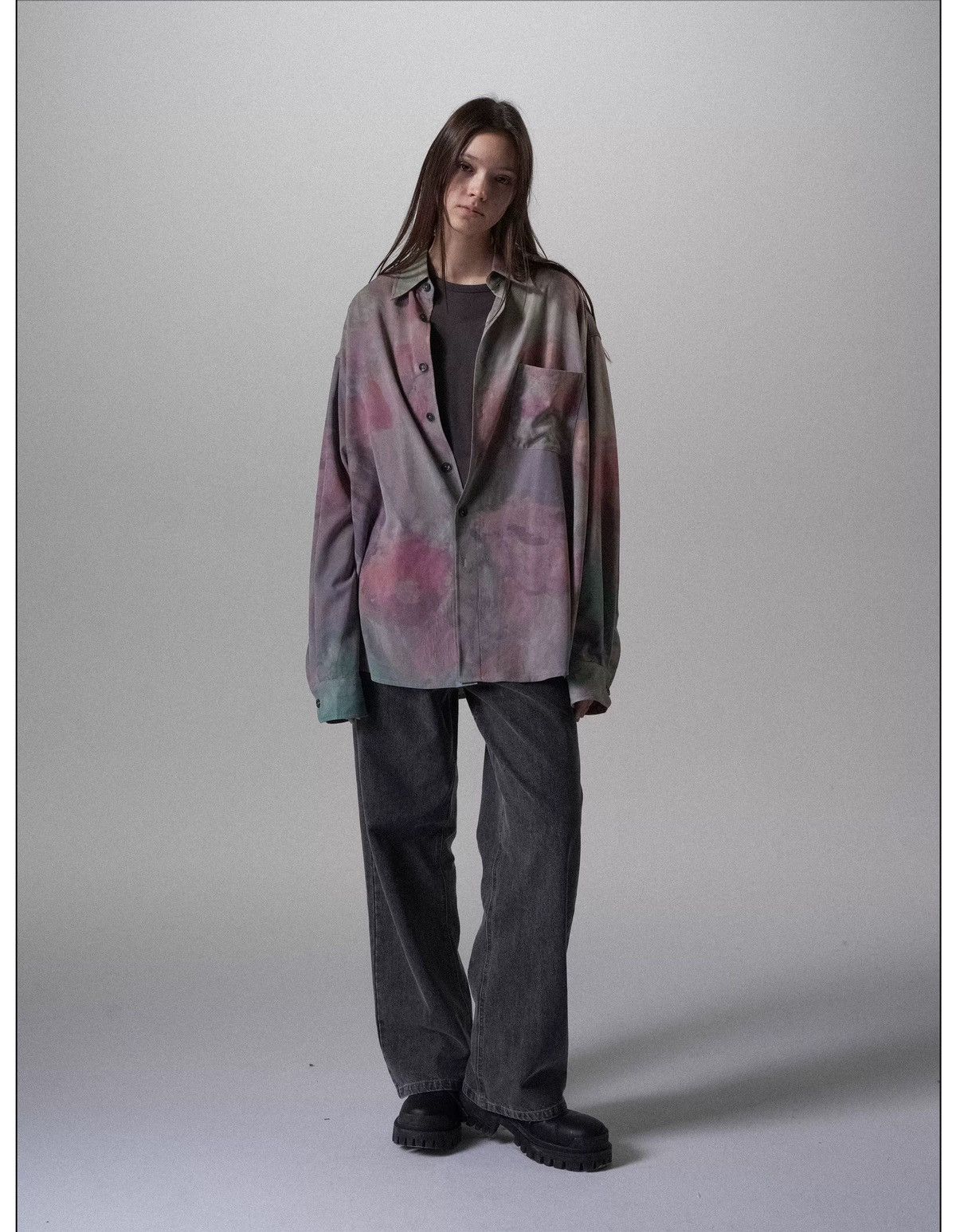 Other Oil-Painting Print Tencel Vintage Silhouette LS Shirt Size US M / EU 48-50 / 2 - 11 Thumbnail