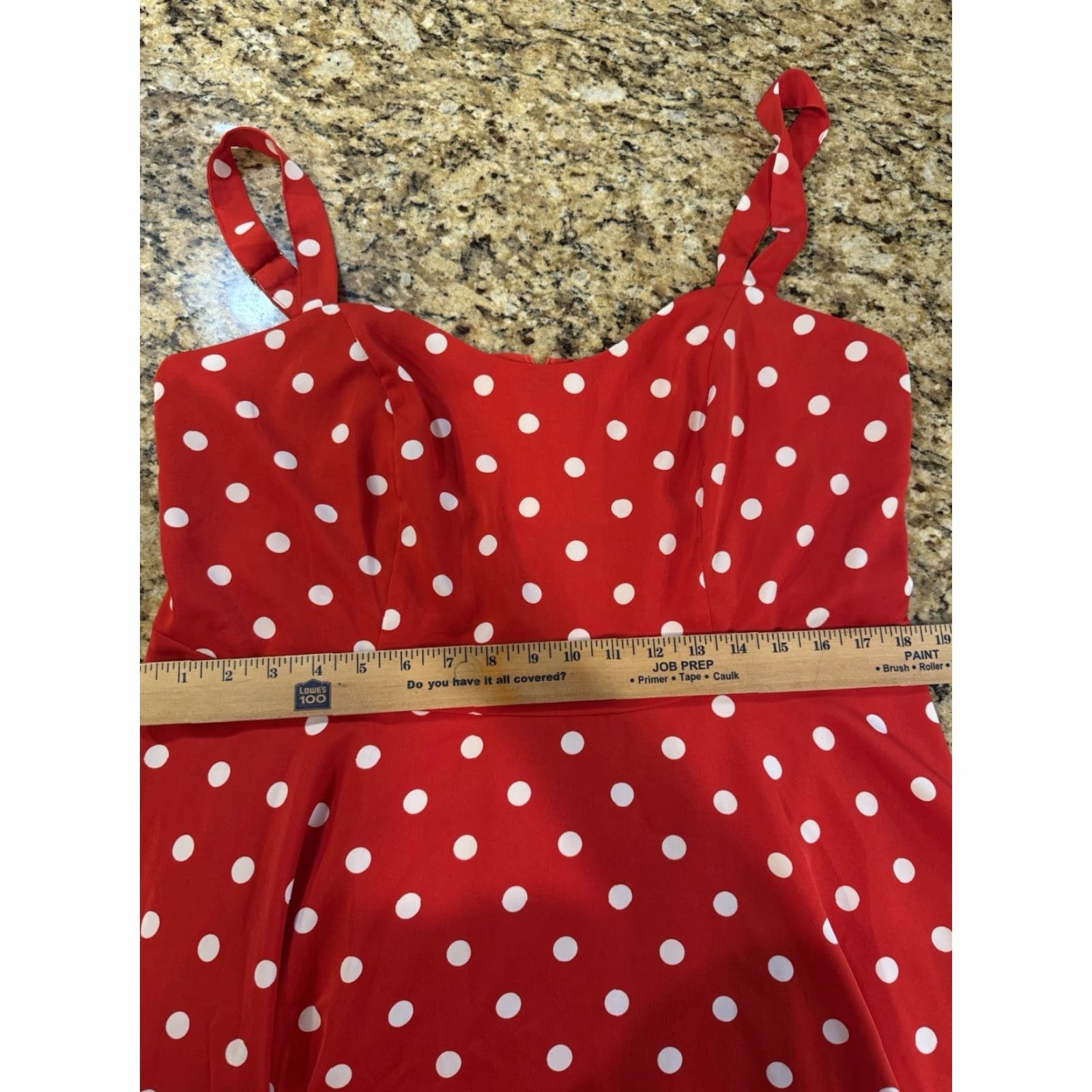 Vintage Sugar Thrillz Strawberry Picking red Polka Dot Skater flare Dress plus sz 1X new Size XL / US 12-14 / IT 48-50 - 7 Thumbnail