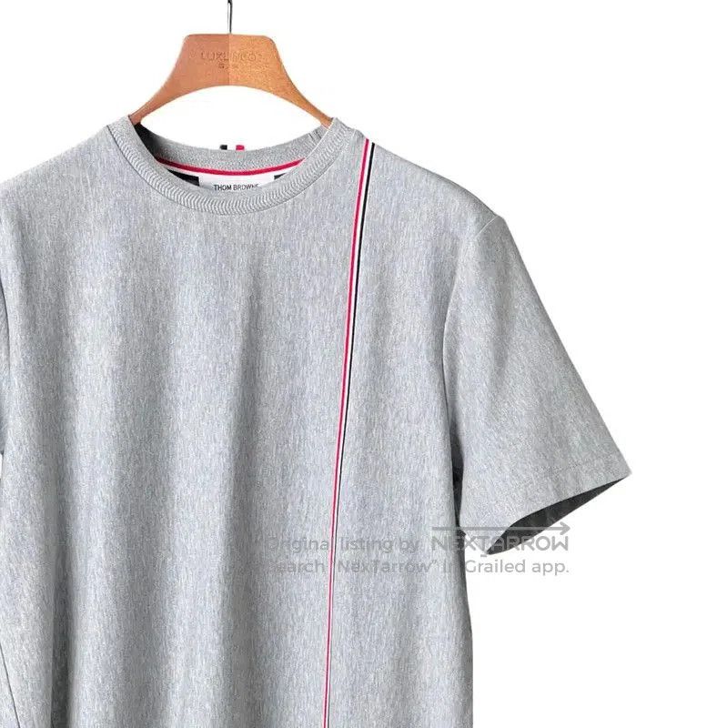 Thom Browne Thom Browne Gray Cotton Short Sleeve T-Shirt . Size US S / EU 44-46 / 1 - 3 Thumbnail