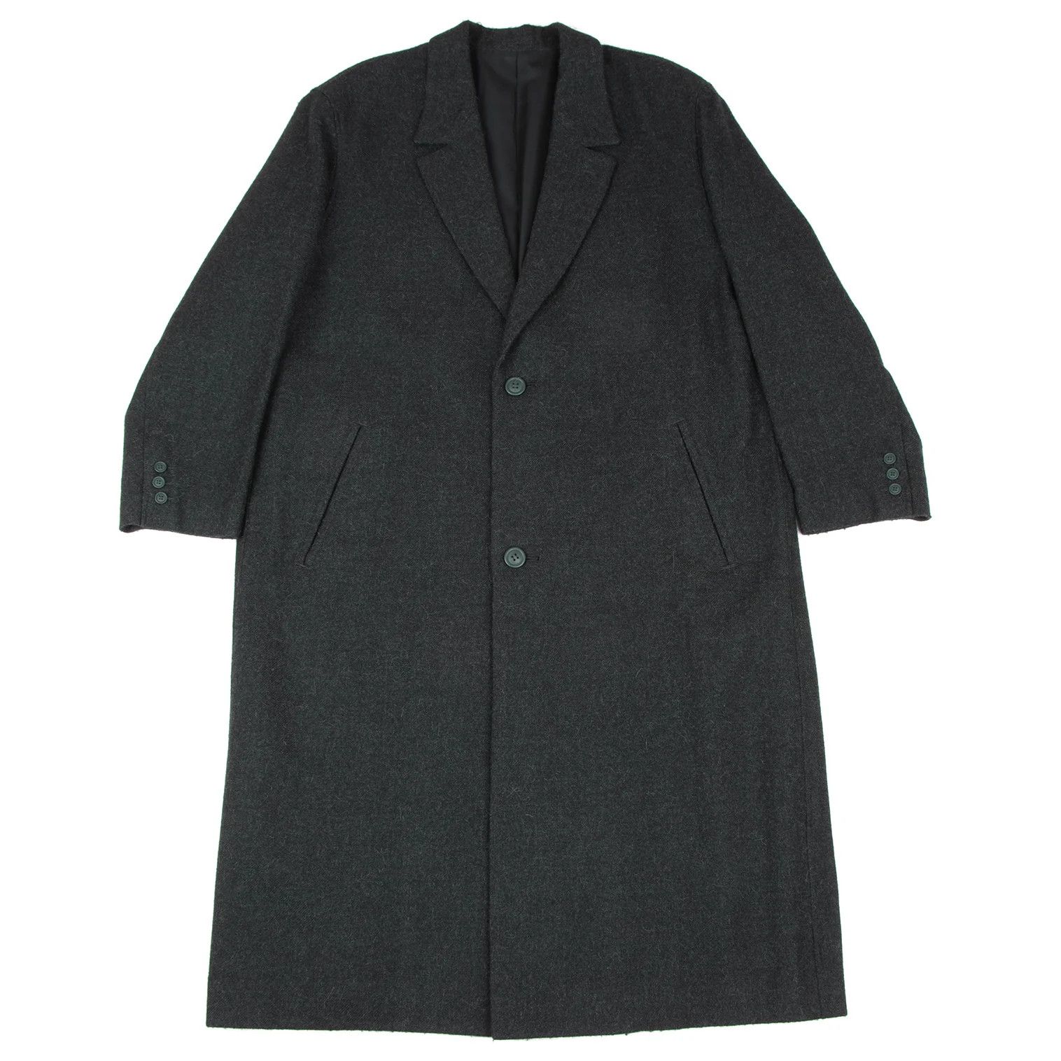 Issey Miyake Wool Chester Coat in Green, Size M Size US M / EU 48-50 / 2 - 1 Thumbnail