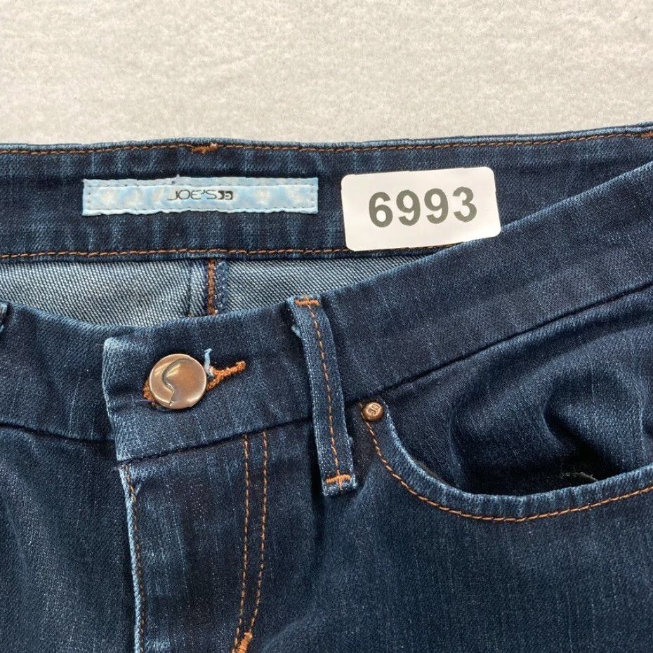 Vintage Joe's Jeans Rocker Bootcut Women's 28 Dark Wash Denim Low Rise Flap Pocket Jeans Size 28" / US 6 / IT 42 - 4 Thumbnail