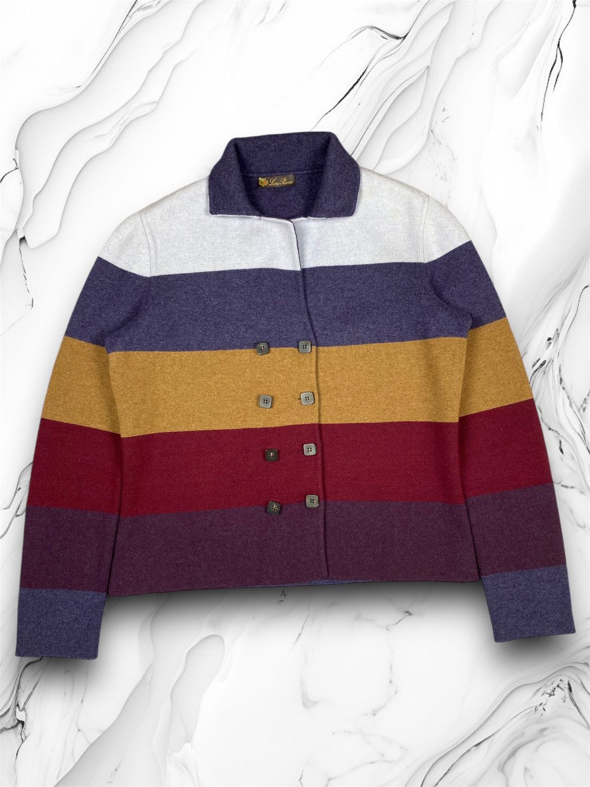 Loro Piana Rare Loro Piana Reversible Striped Cashmere Sweater Jacket Size L / US 10 / IT 46 - 1 Thumbnail