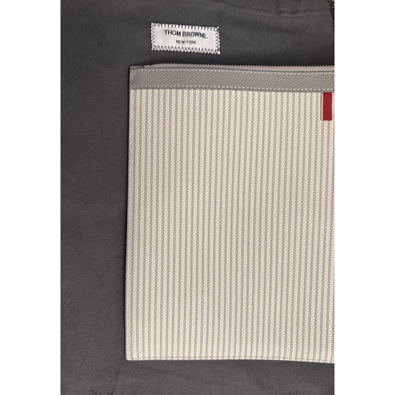 Thom Browne NWT THOM BROWNE $1100 Leather Document Holder Clutch Bag Size ONE SIZE - 2 Thumbnail