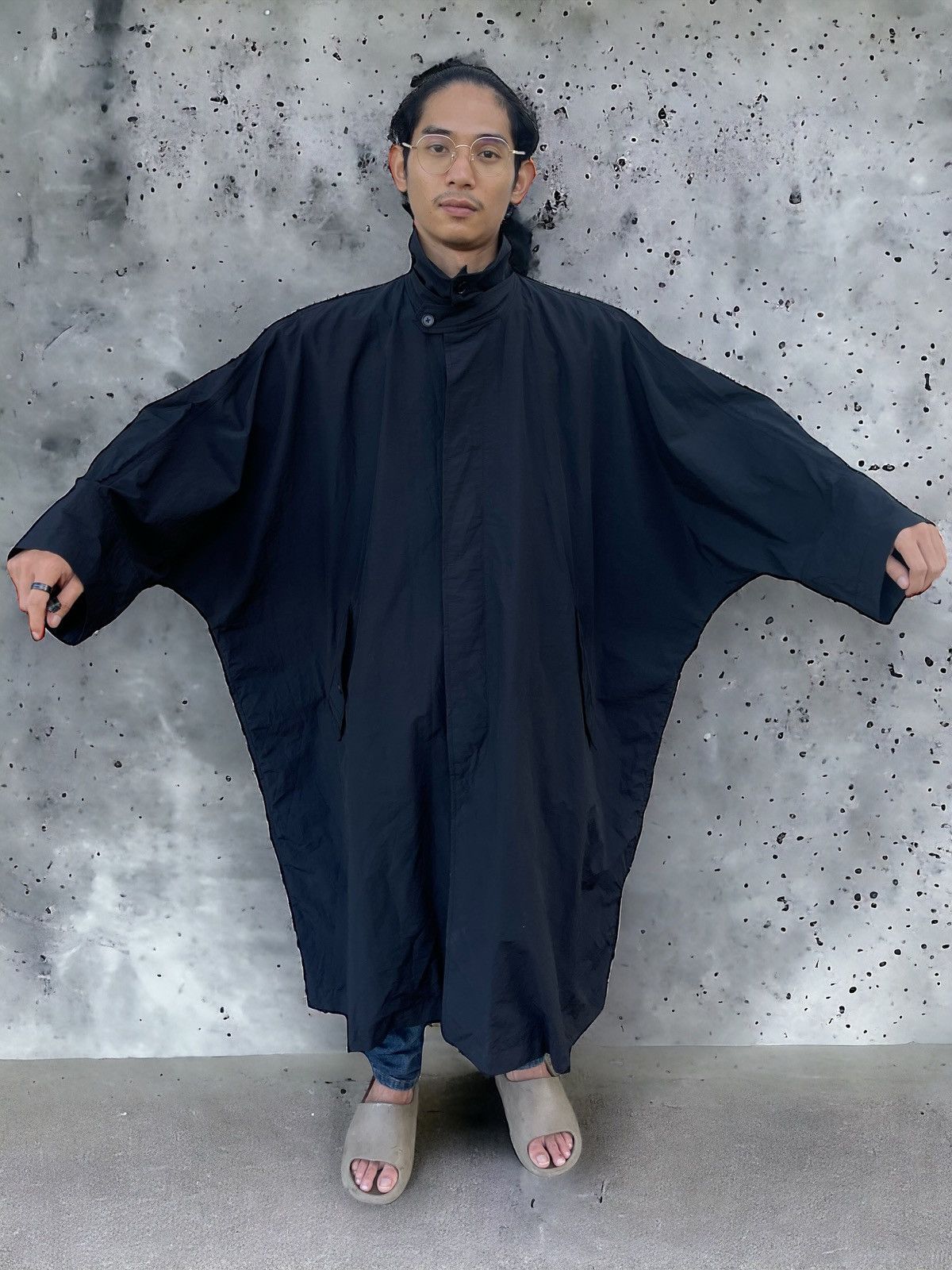 Issey Miyake 🔥A/W 1980'S ISSEY MIYAKE PERMANENTE OVERSIZED COAT JACKET Size US M / EU 48-50 / 2 - 3 Thumbnail