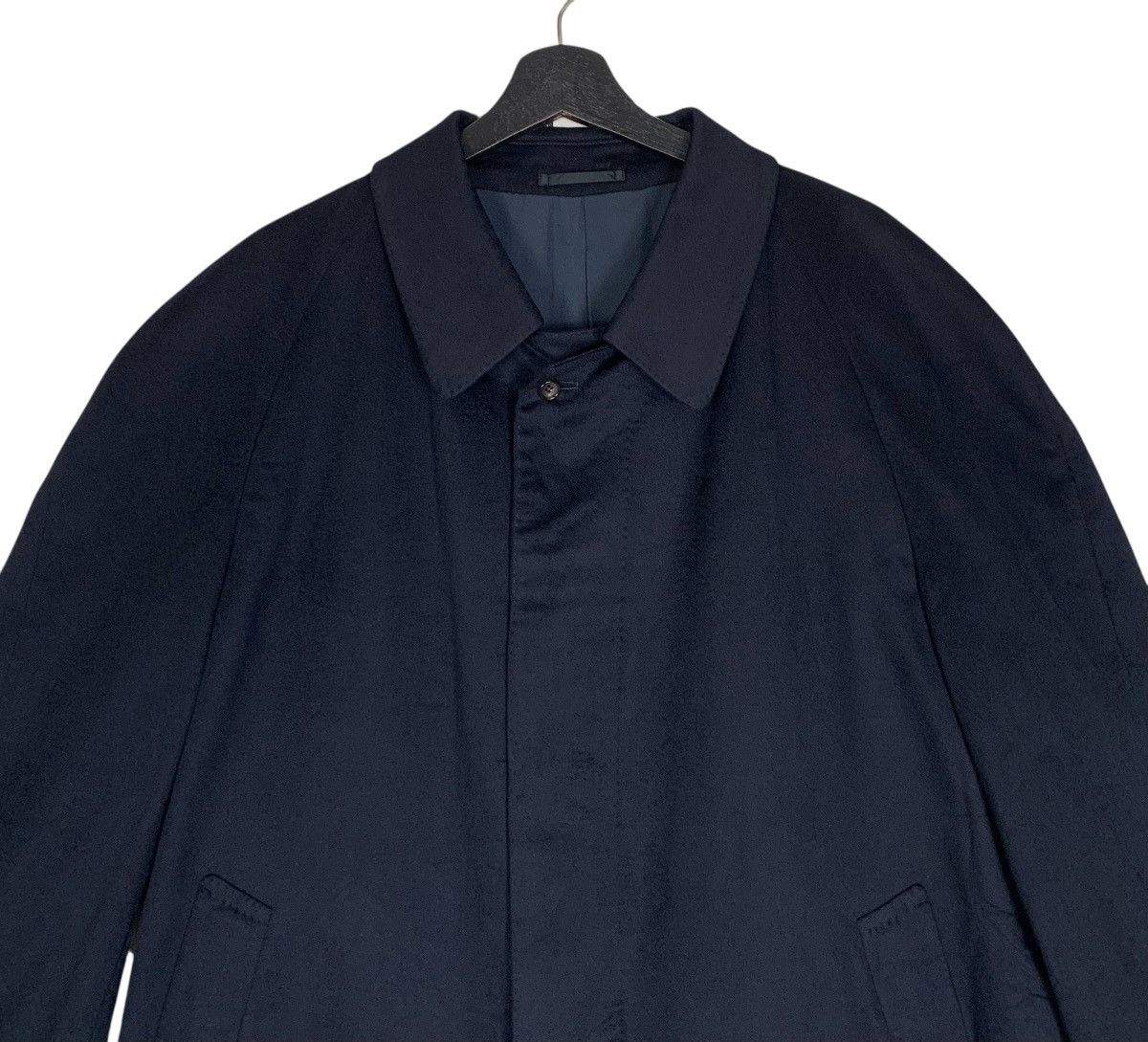 Hardy Amies Vintage Hardy Amies Designer in Italy Cashmere TrenchCoat Size US L / EU 52-54 / 3 - 3 Thumbnail