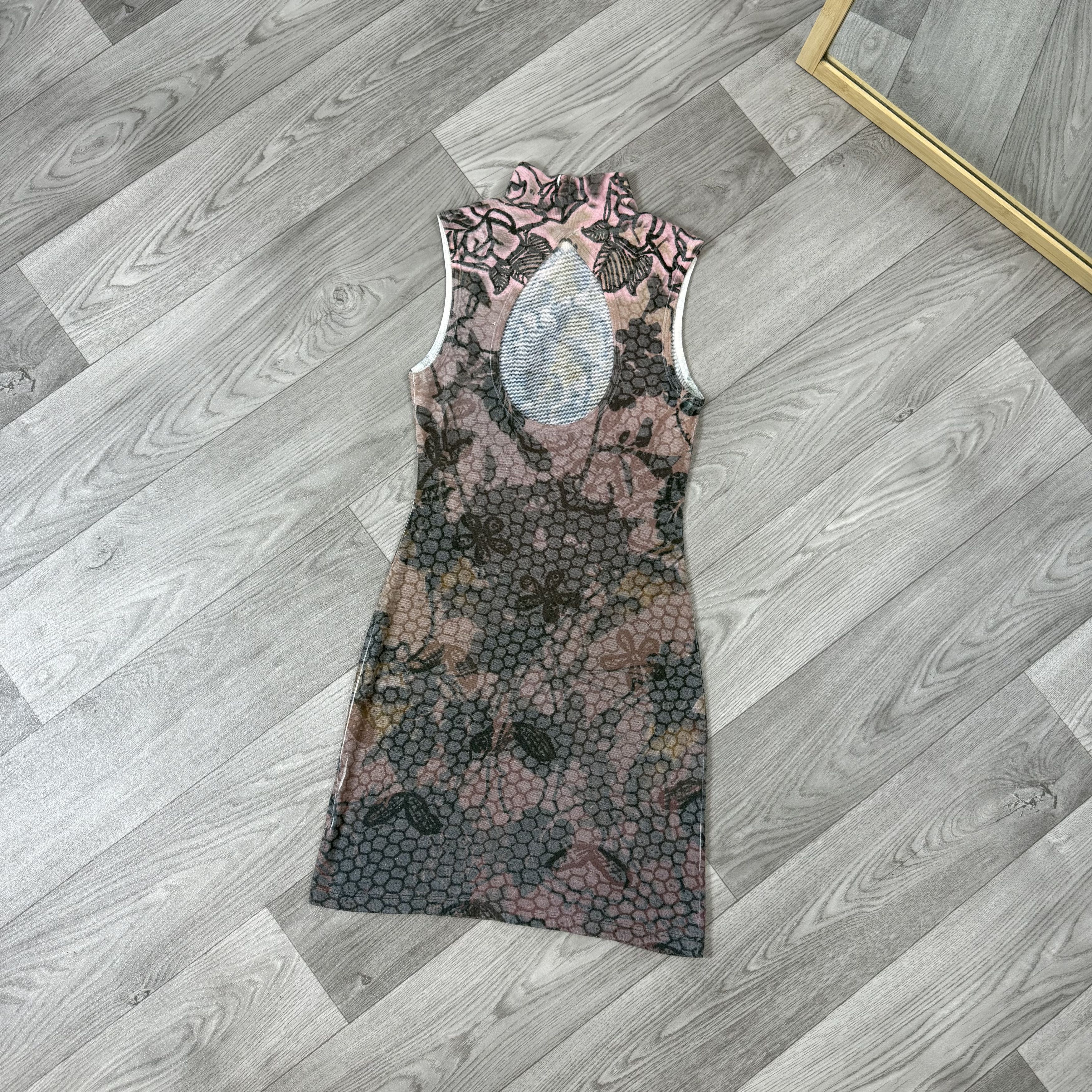 Guess Vintage Guess 90s Made in USA Floral Y2K Mini Dress S Size S / US 4 / IT 40 - 3 Thumbnail