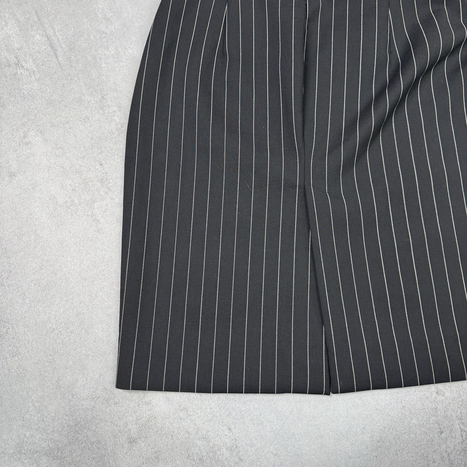 Balenciaga Balenciaga New Midi Striped Skirt Black Size 40 Size 28" / US 6 / IT 42 - 18 Thumbnail