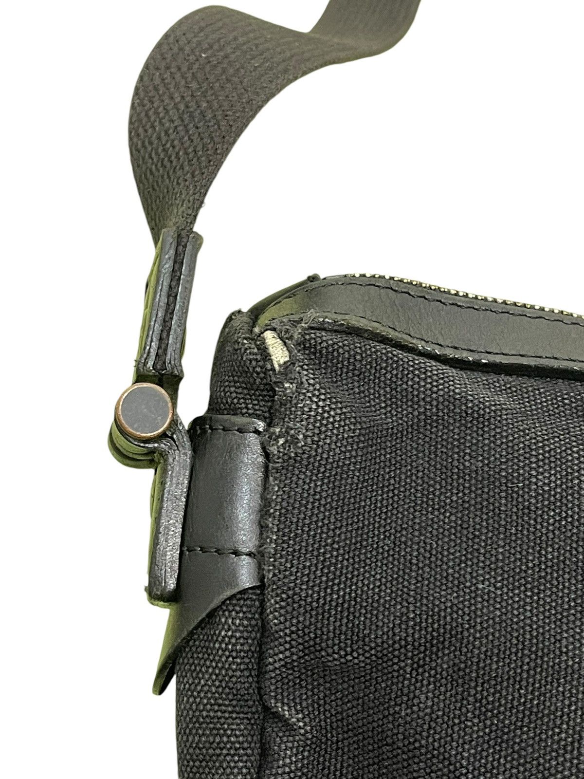 Japanese Brand Leather Cotton Canvas Birkenstock x Grips Cross Body Bag 5🟩 Size ONE SIZE - 19 Thumbnail