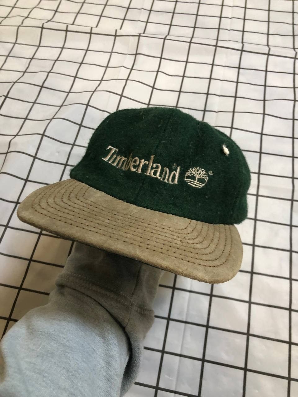 Timberland Timberland Wool Hat Embroidered Logo Leather Brim cap Size ONE SIZE - 1 Thumbnail