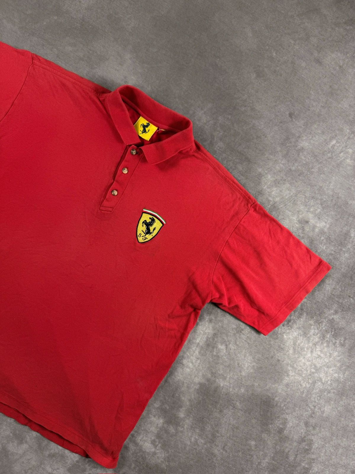Italic Ferrari mens polo 90s vintage Nice Man Sportswear ferrari Size US XL / EU 56 / 4 - 4 Thumbnail