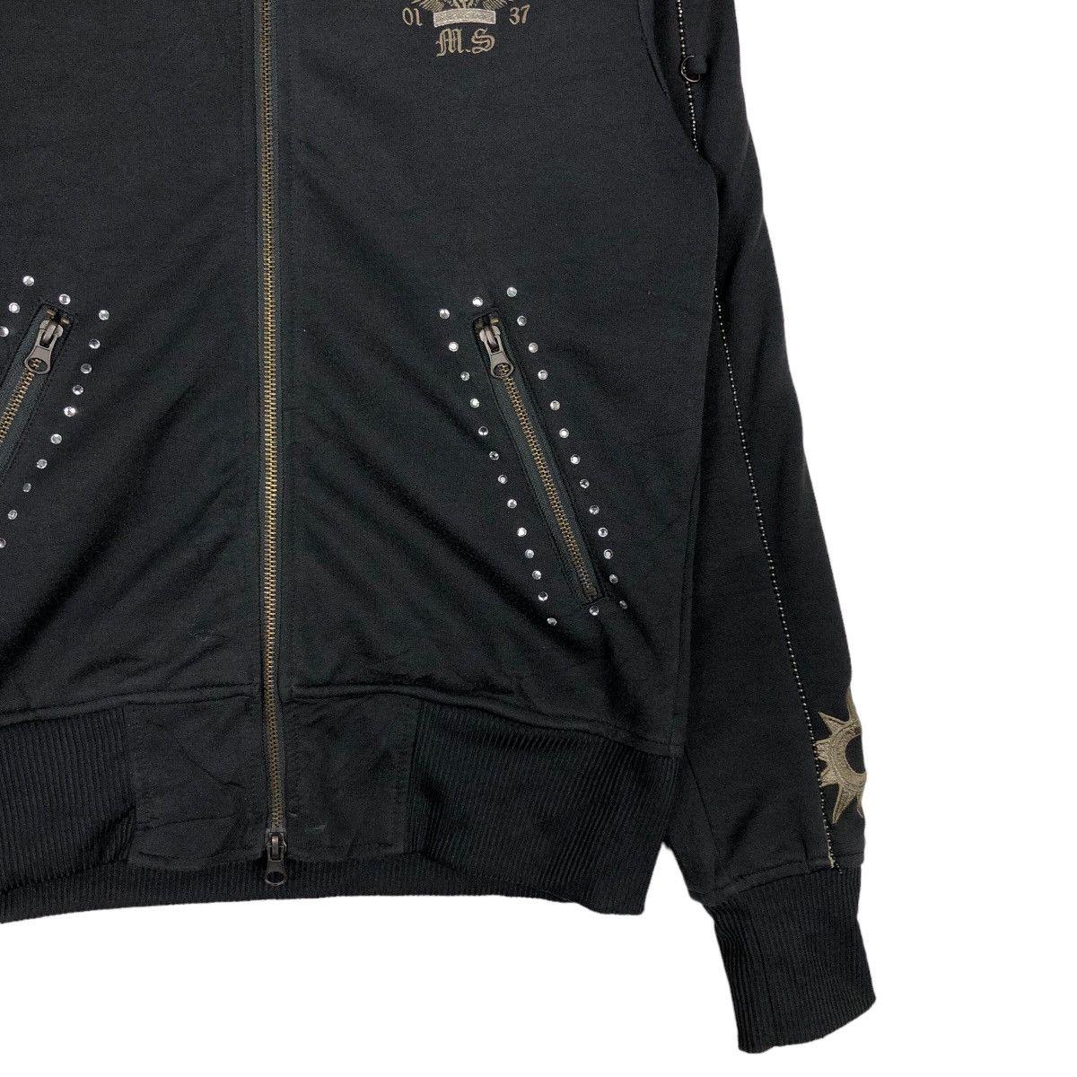 Japanese Brand 🔥Vintage Biker Jacket Midas Punk Design Over Print Big Logo Size US S / EU 44-46 / 1 - 5 Thumbnail